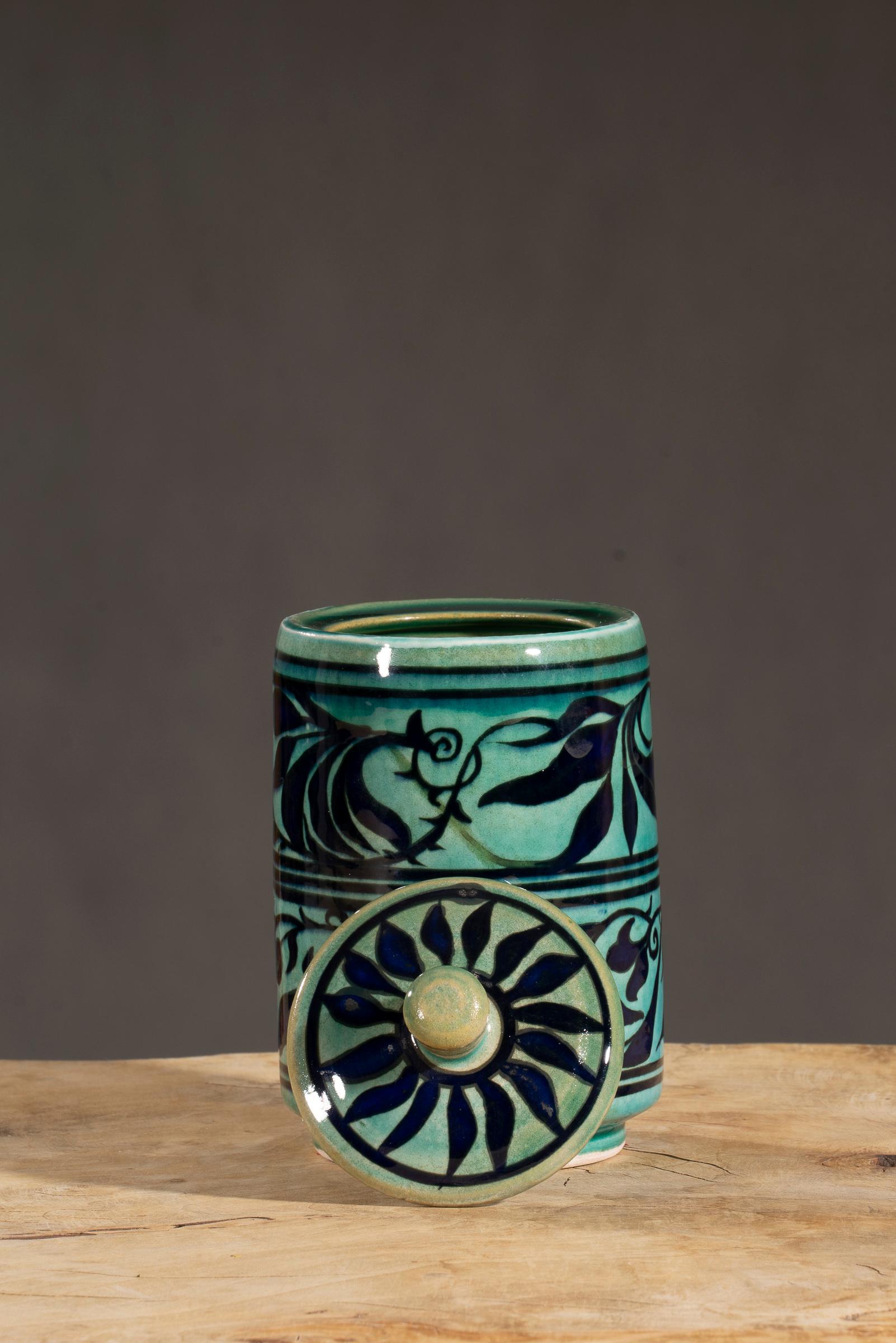Nishapur Ceramics Tall Chocolate Jar