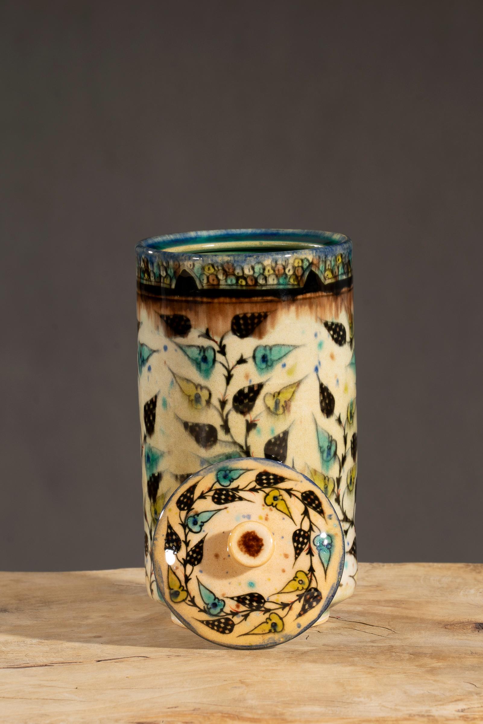 Nishapur Ceramics Tall Chocolate Jar