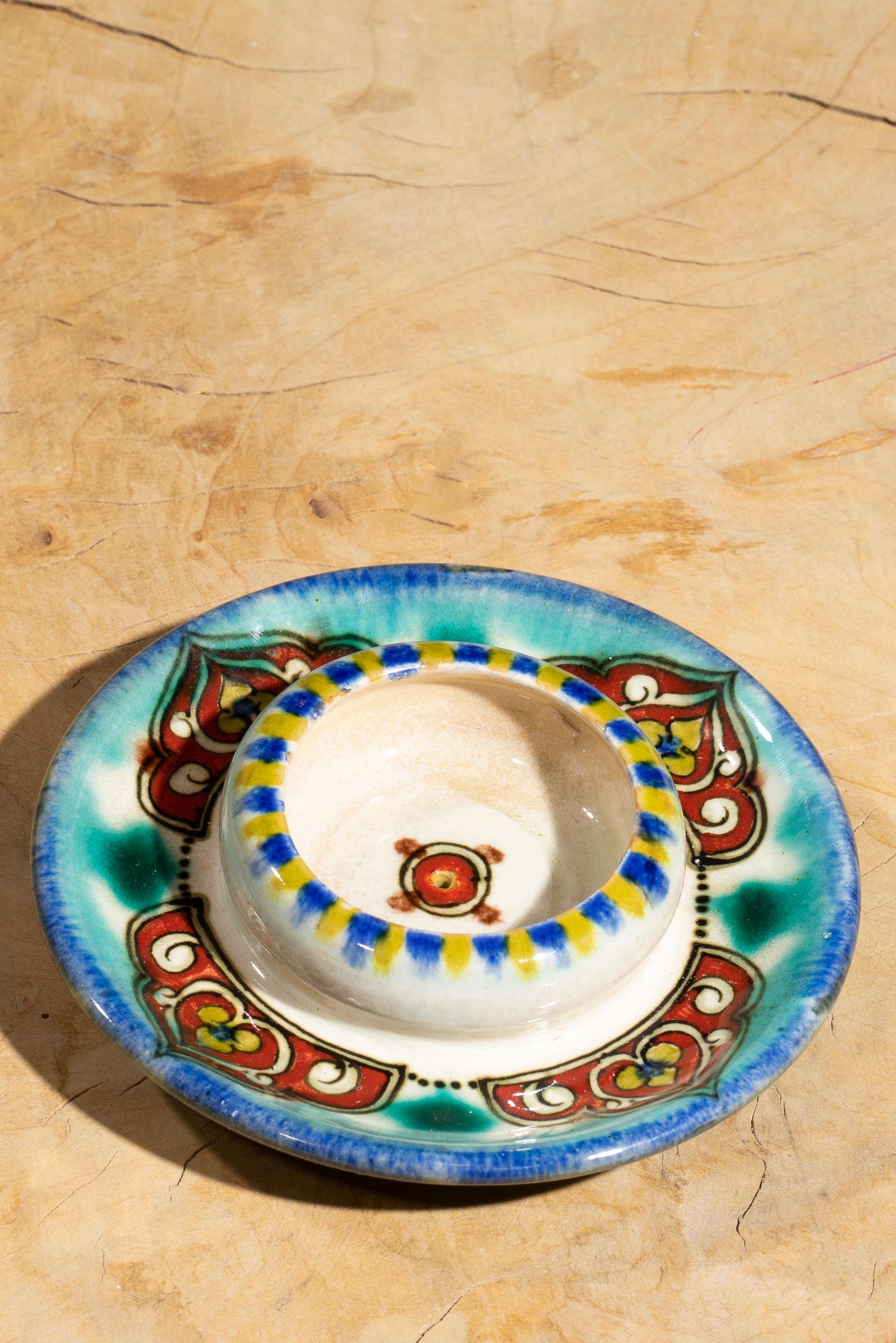 Nishapur Ceramics Candlestick Holder