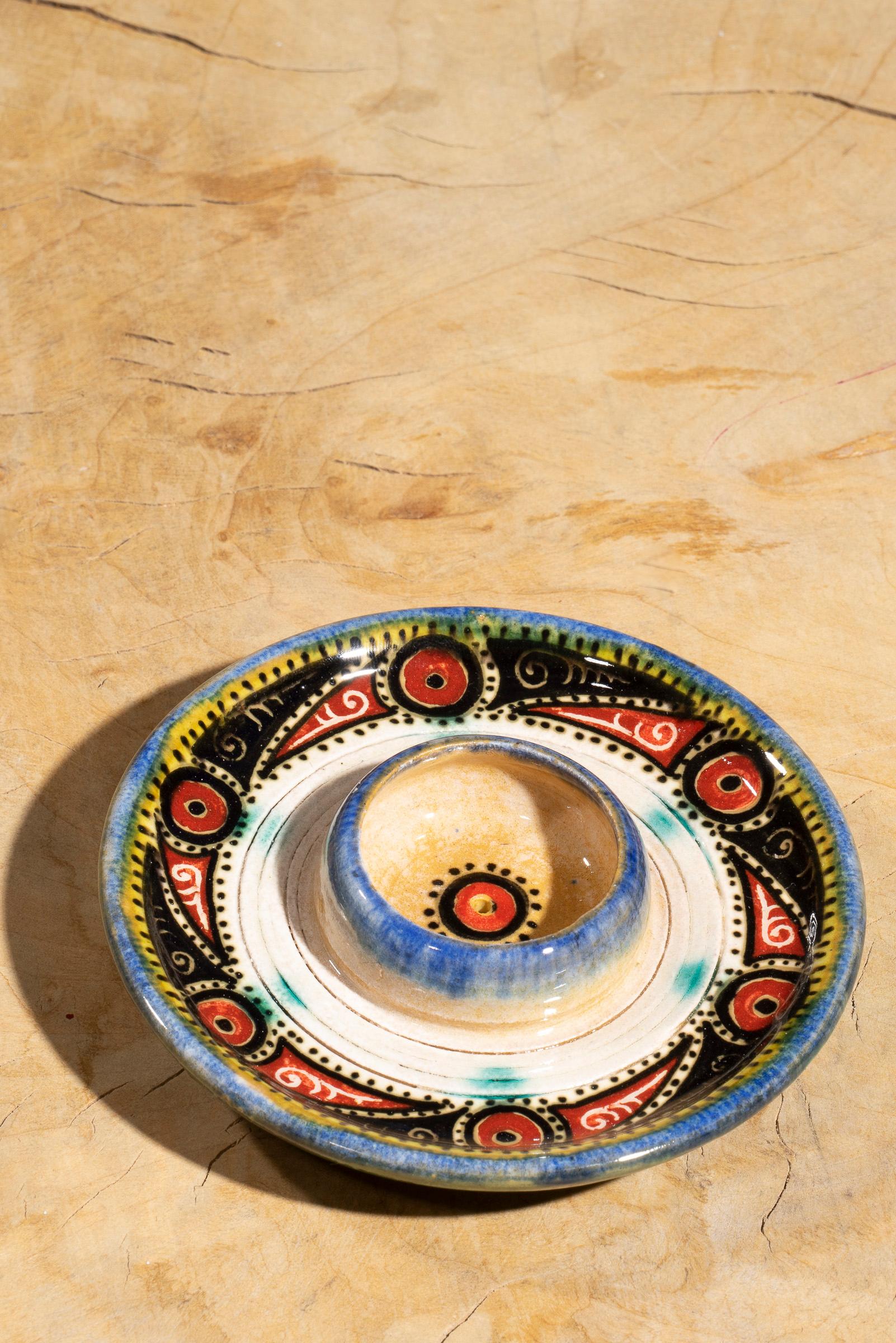 Nishapur Ceramics Candlestick Holder