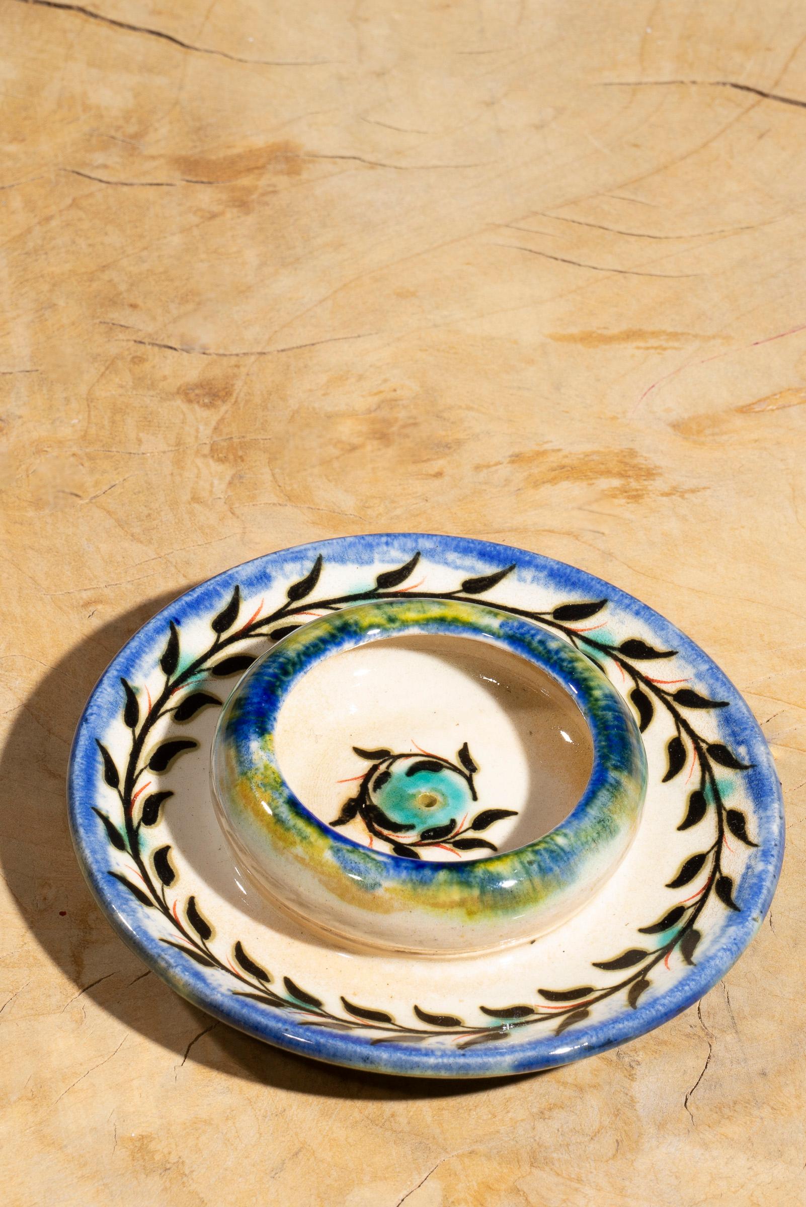 Nishapur Ceramics Candlestick Holder