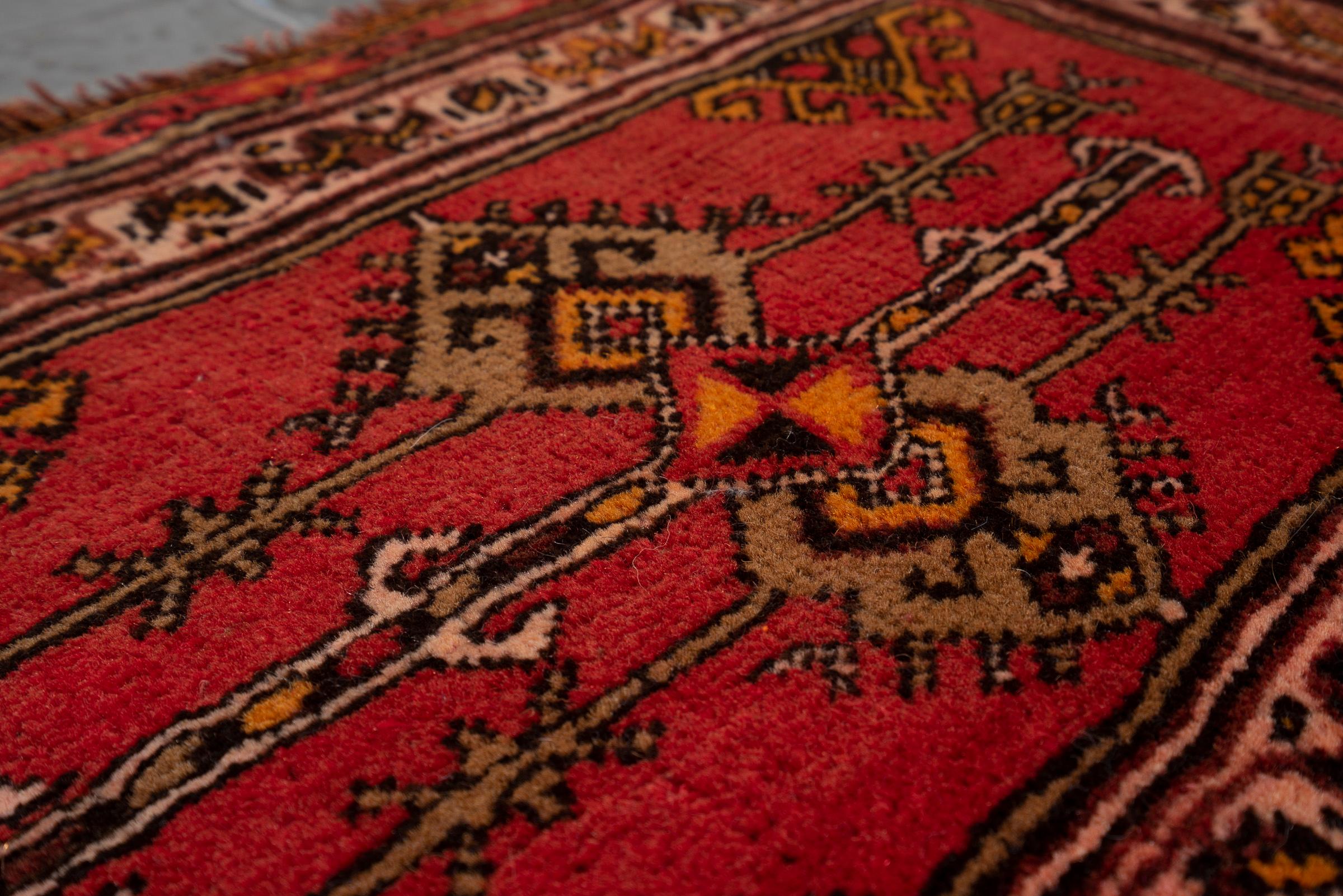 Vintage Bijar Persian Poshti Rug 1