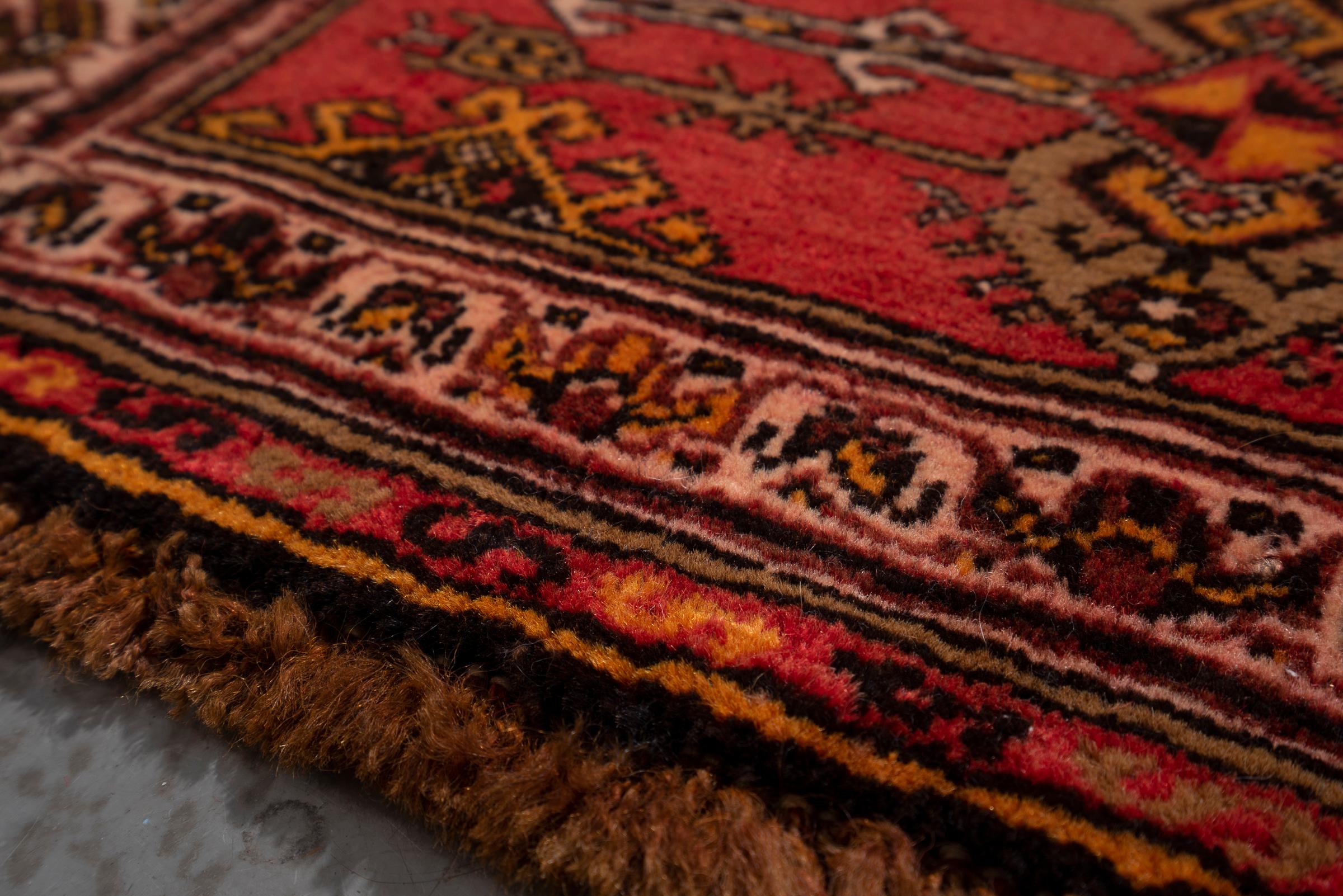 Vintage Bijar Persian Poshti Rug 1