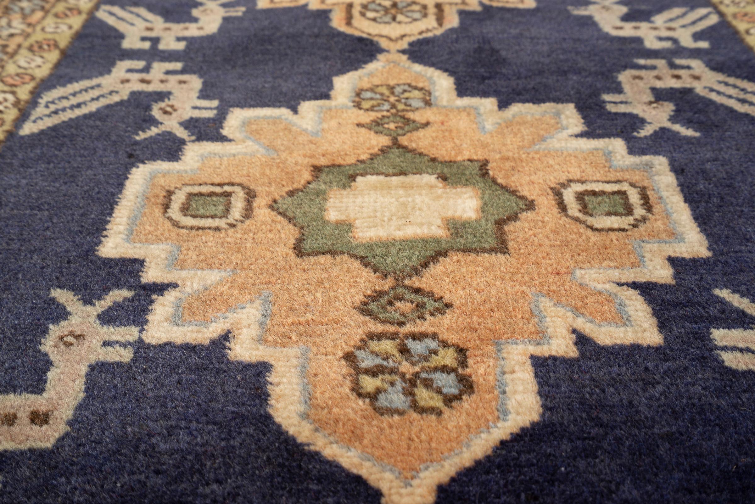 Vintage Ardabil Morqi Persian Poshti Rug 2