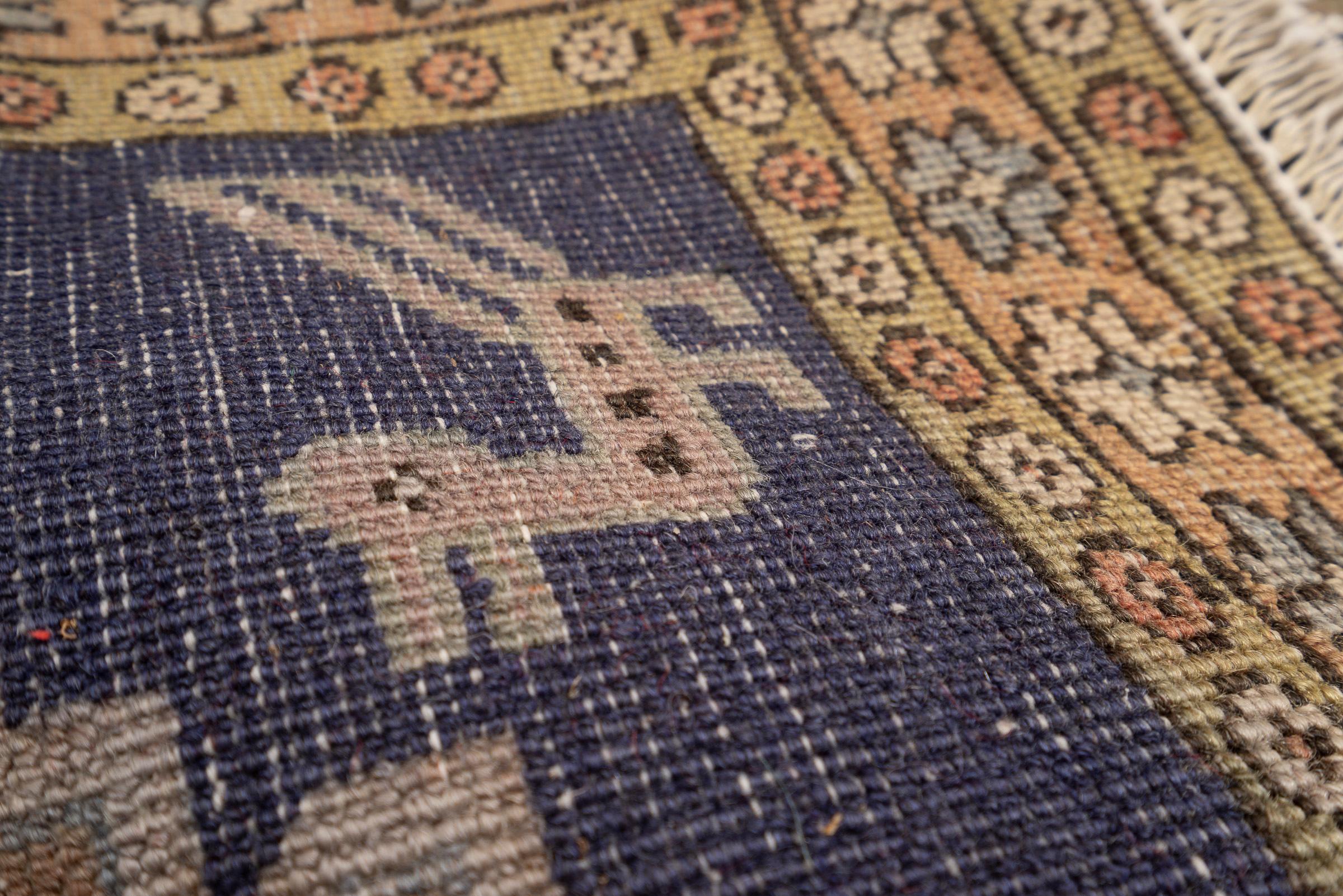 Vintage Ardabil Morqi Persian Poshti Rug 2