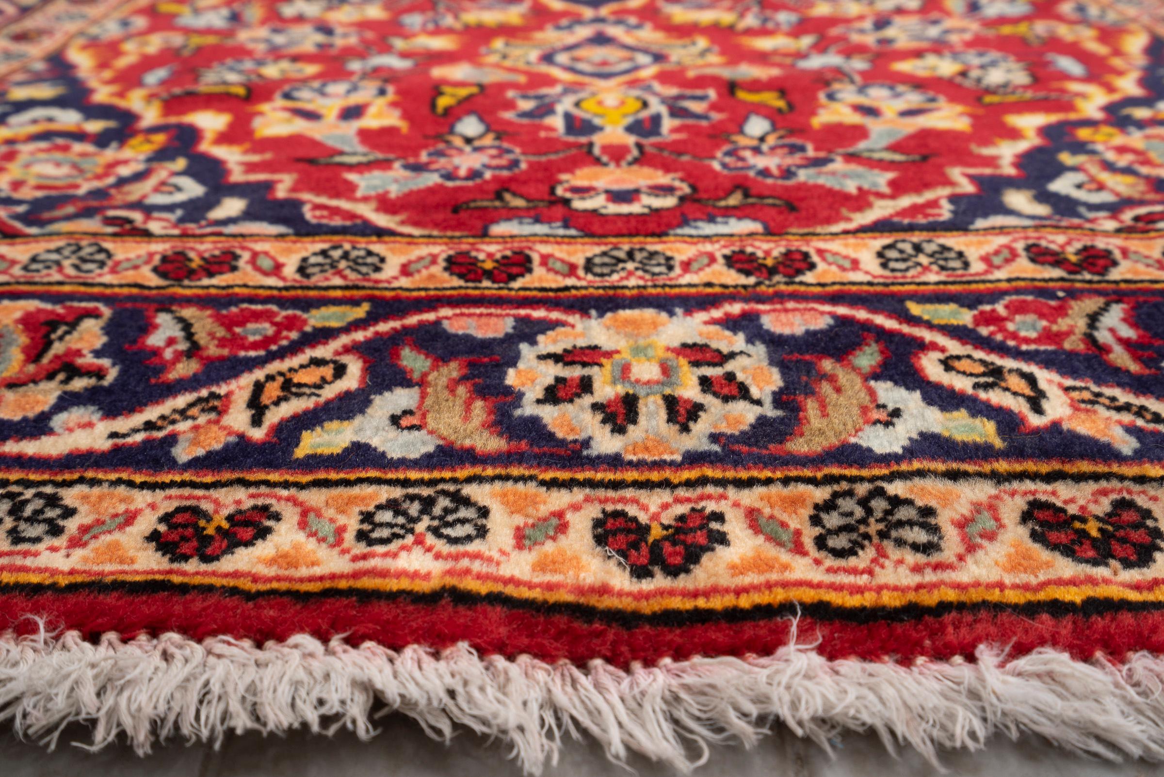 Kashan Laaki Lachak Toranj Persian Rug