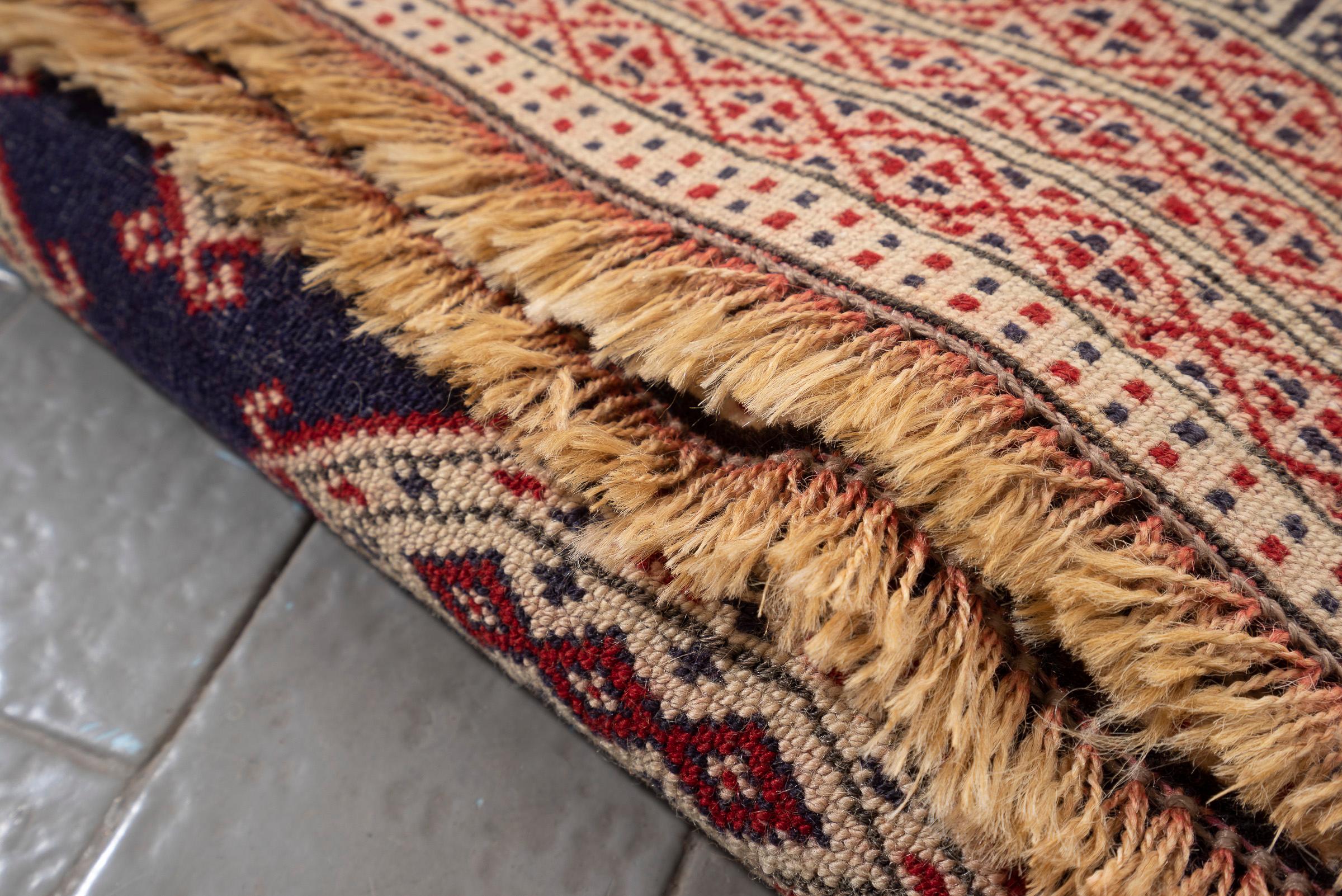 Fine Torkaman Camel Feet Persian Rug