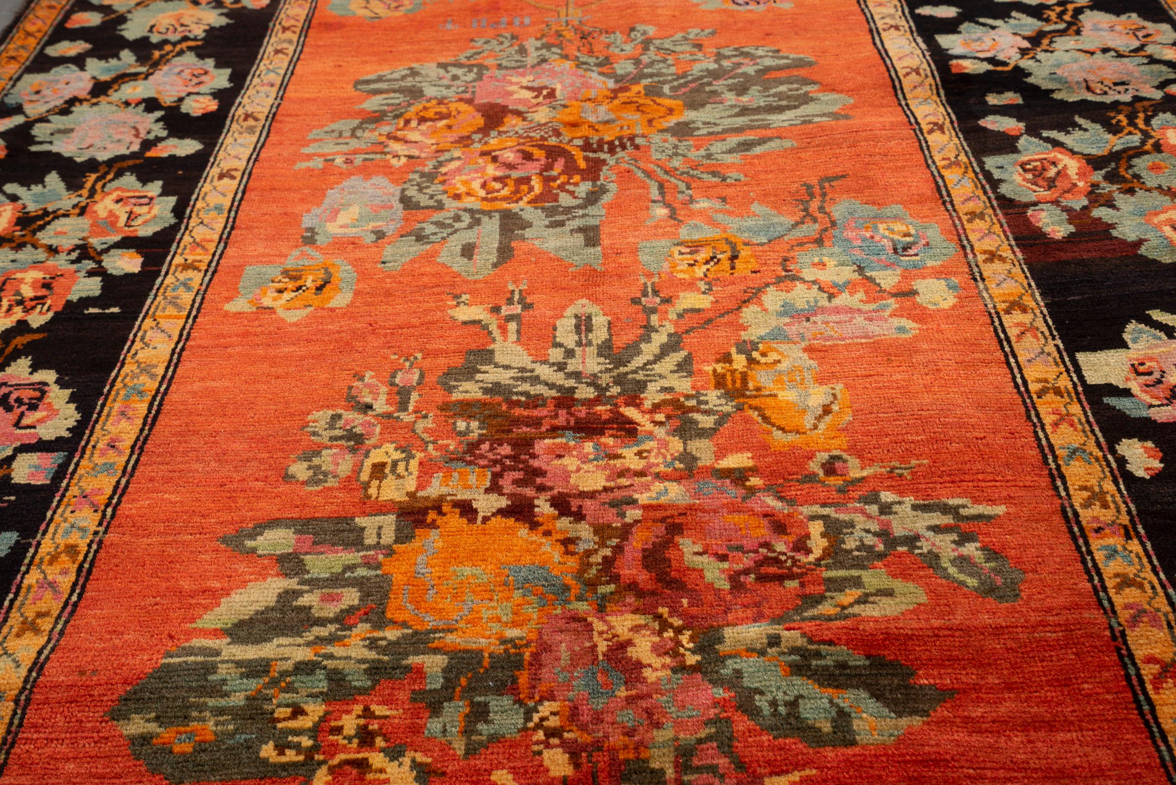 Antique Qarabağ (Artsakh) Gol Farang Armenian-Signed Caucasian Rug, c. 1890–1910