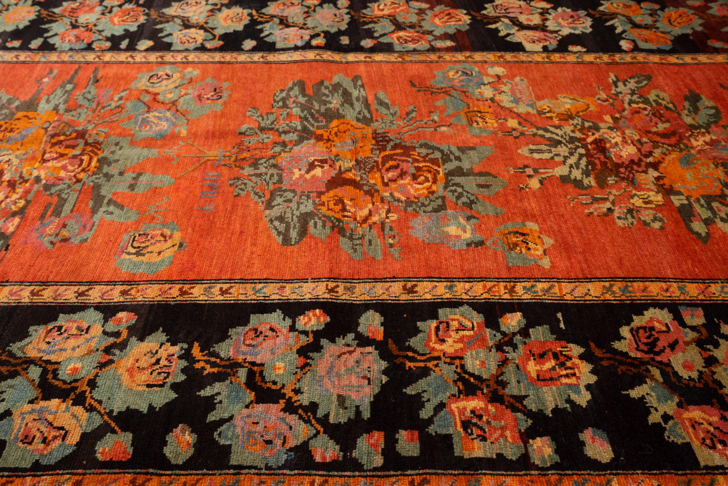 Antique Qarabağ (Artsakh) Gol Farang Armenian-Signed Caucasian Rug, c. 1890–1910