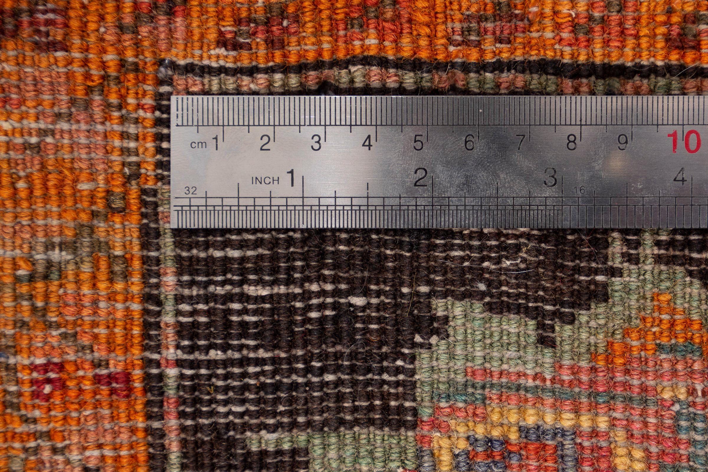 Antique Qarabağ (Artsakh) Gol Farang Armenian-Signed Caucasian Rug, c. 1890–1910