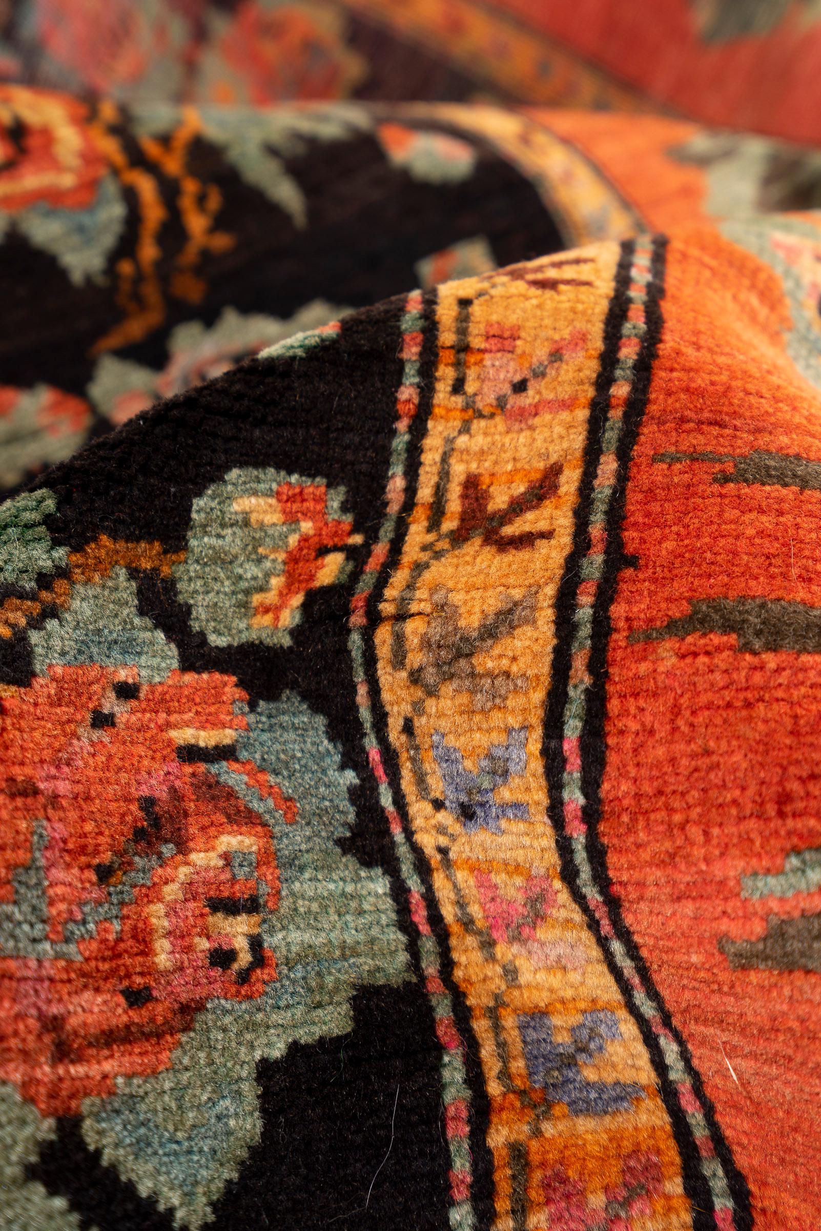 Antique Qarabağ (Artsakh) Gol Farang Armenian-Signed Caucasian Rug, c. 1890–1910