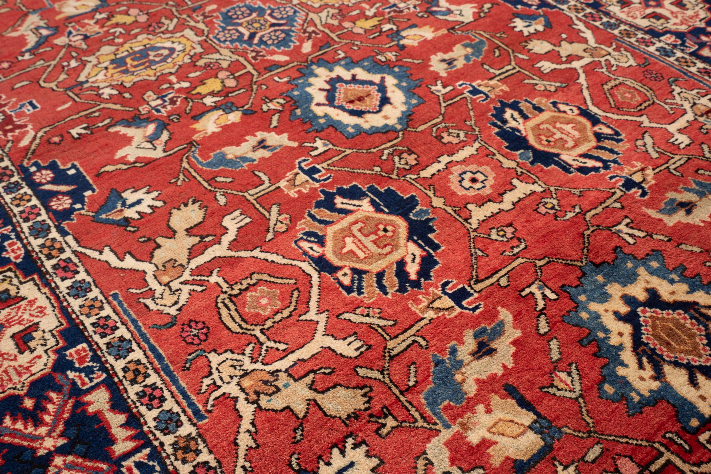 Vintage Fine Miane Afshan Persian Rug