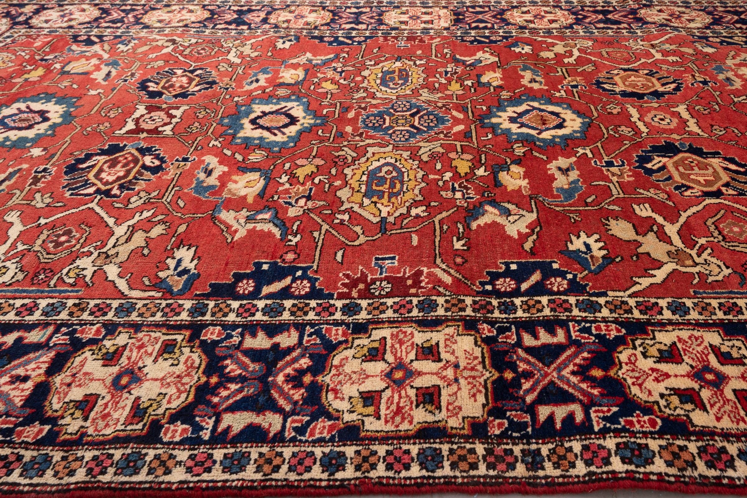 Vintage Fine Miane Afshan Persian Rug