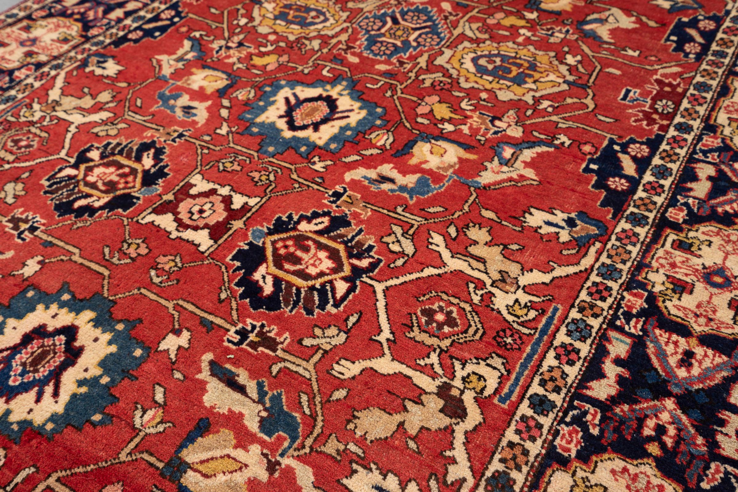 Vintage Fine Miane Afshan Persian Rug