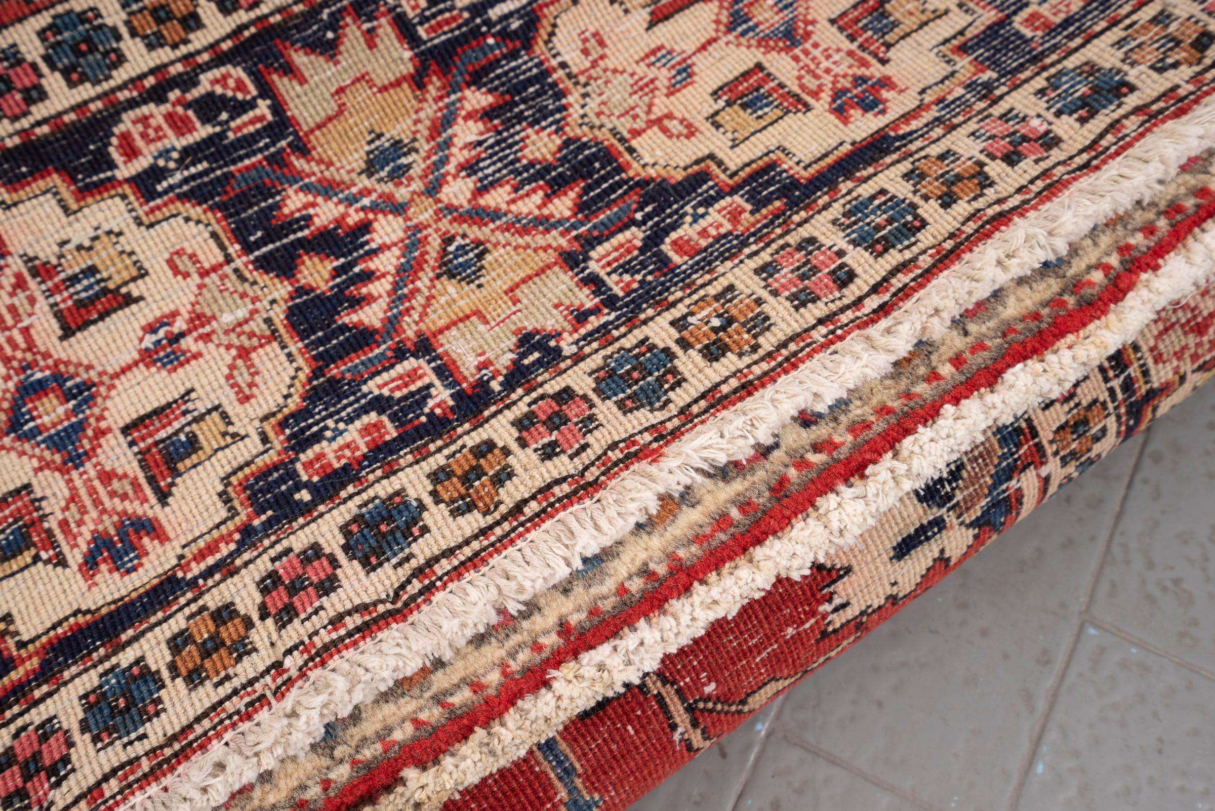 Vintage Fine Miane Afshan Persian Rug