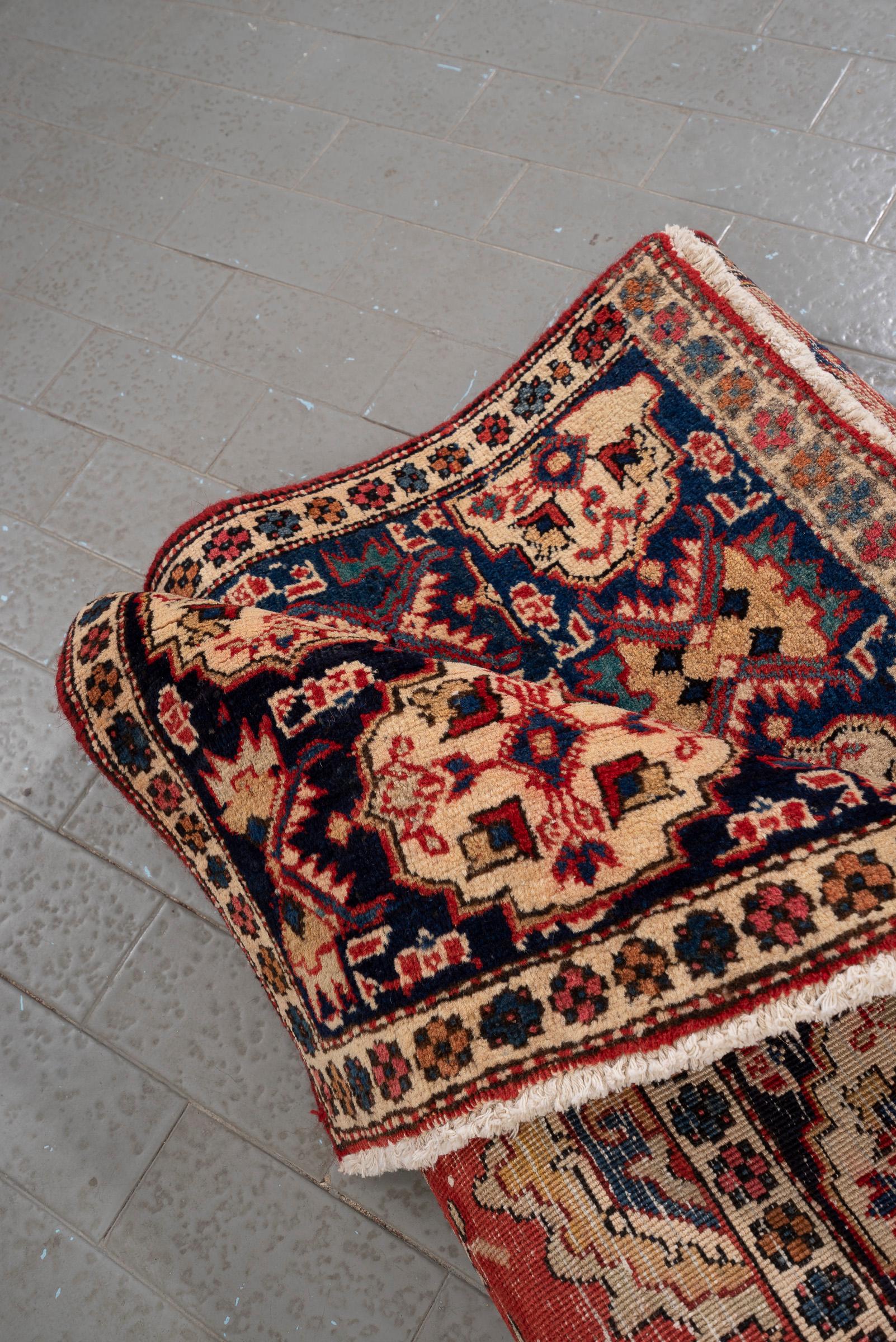 Vintage Fine Miane Afshan Persian Rug
