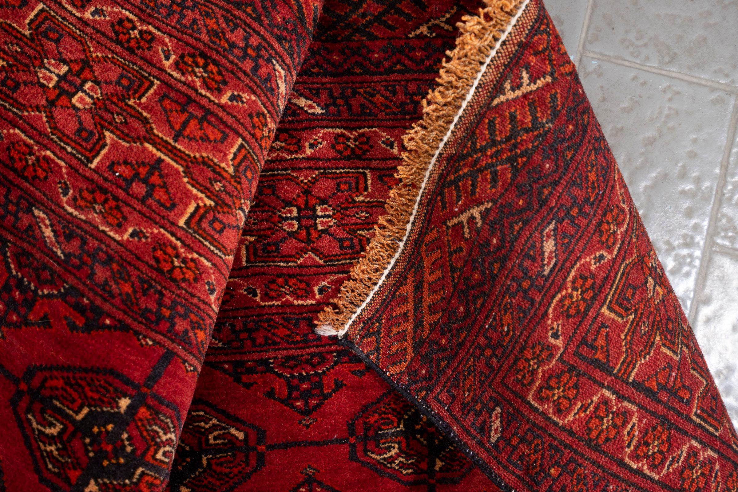 Fine Torkaman Yamut Mari Gool (Camel feet) Persian Rug