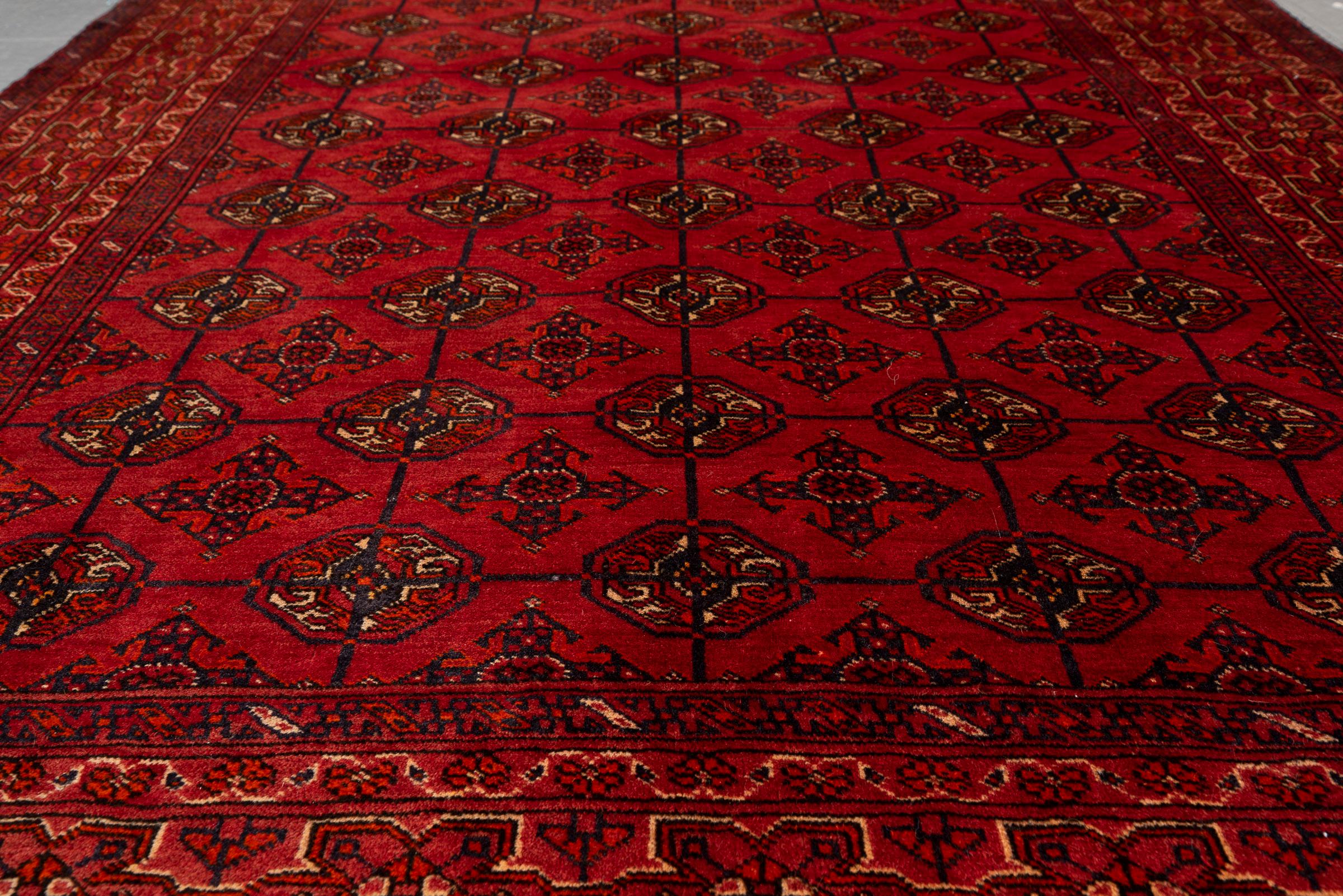 Fine Torkaman Yamut Mari Gool (Camel feet) Persian Rug