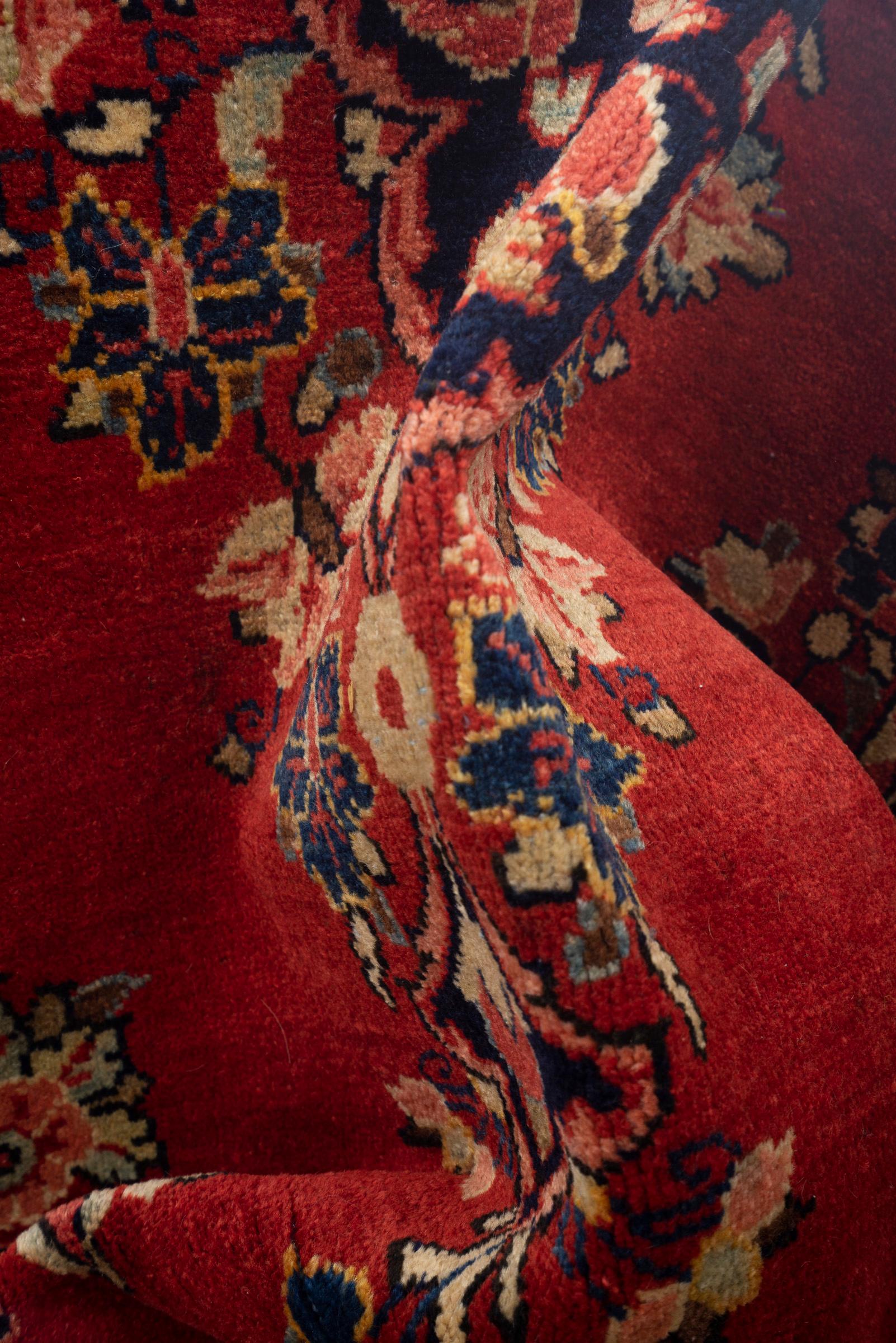 Vintage Fine Mahal Lachak Toranj Persian Rug