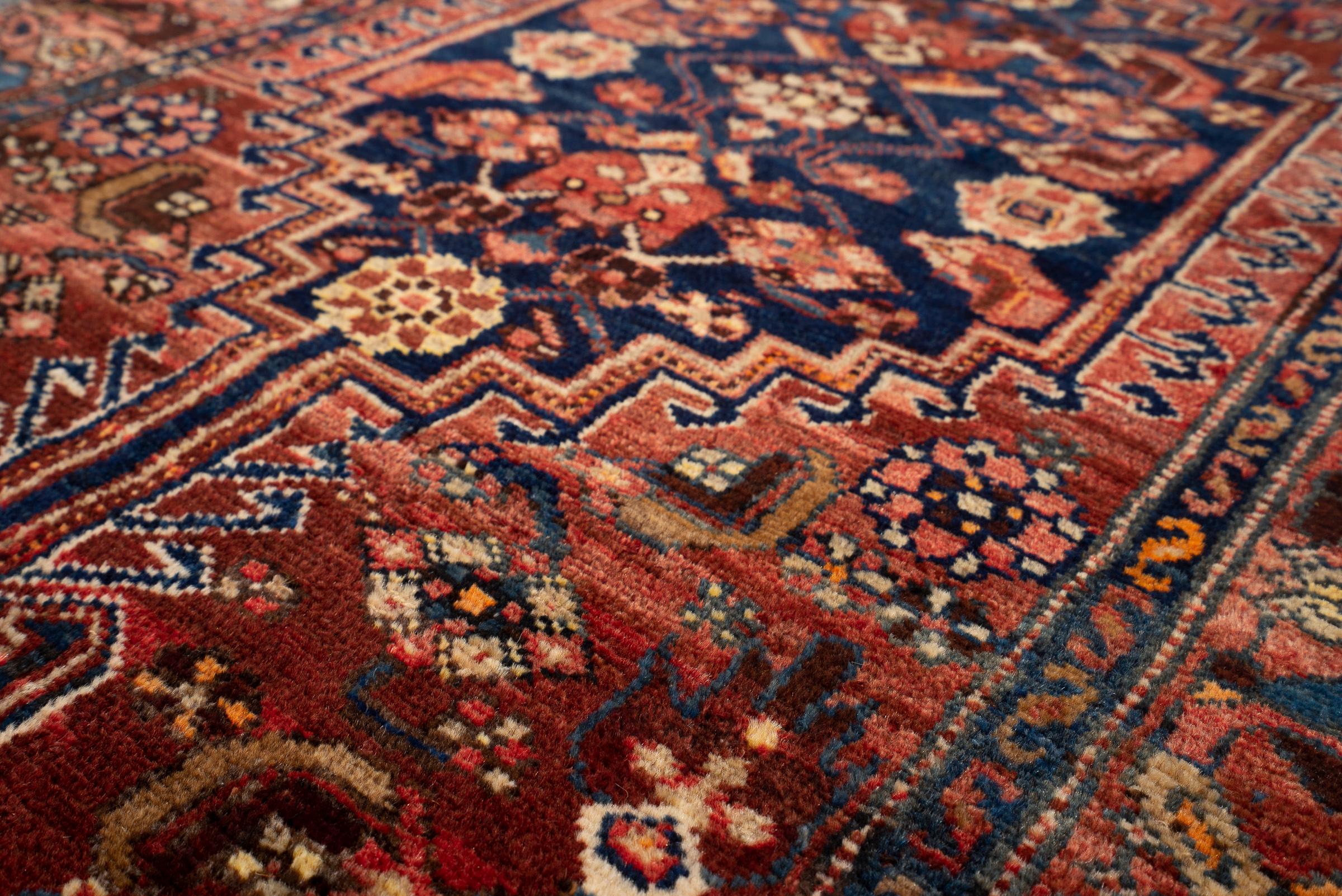 Antique Khamse Zanjan Persian Rug
