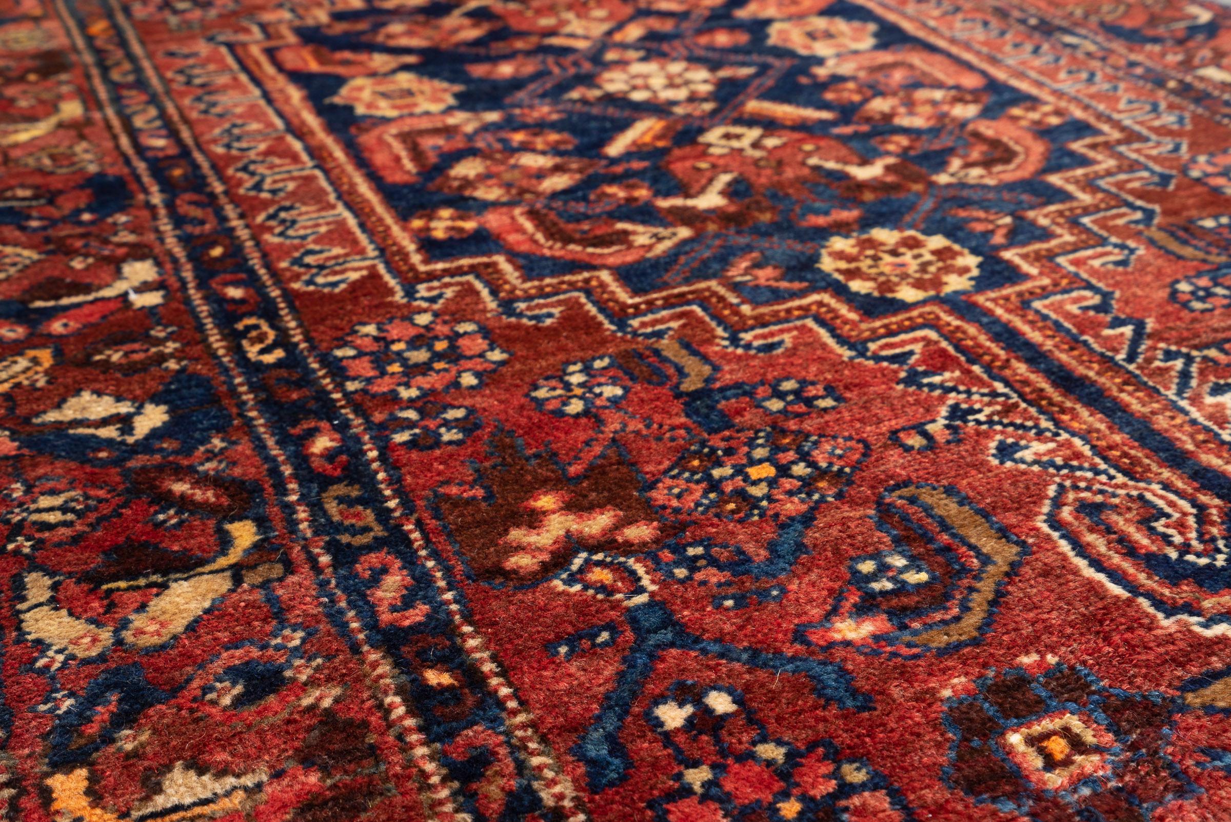 Antique Khamse Zanjan Persian Rug