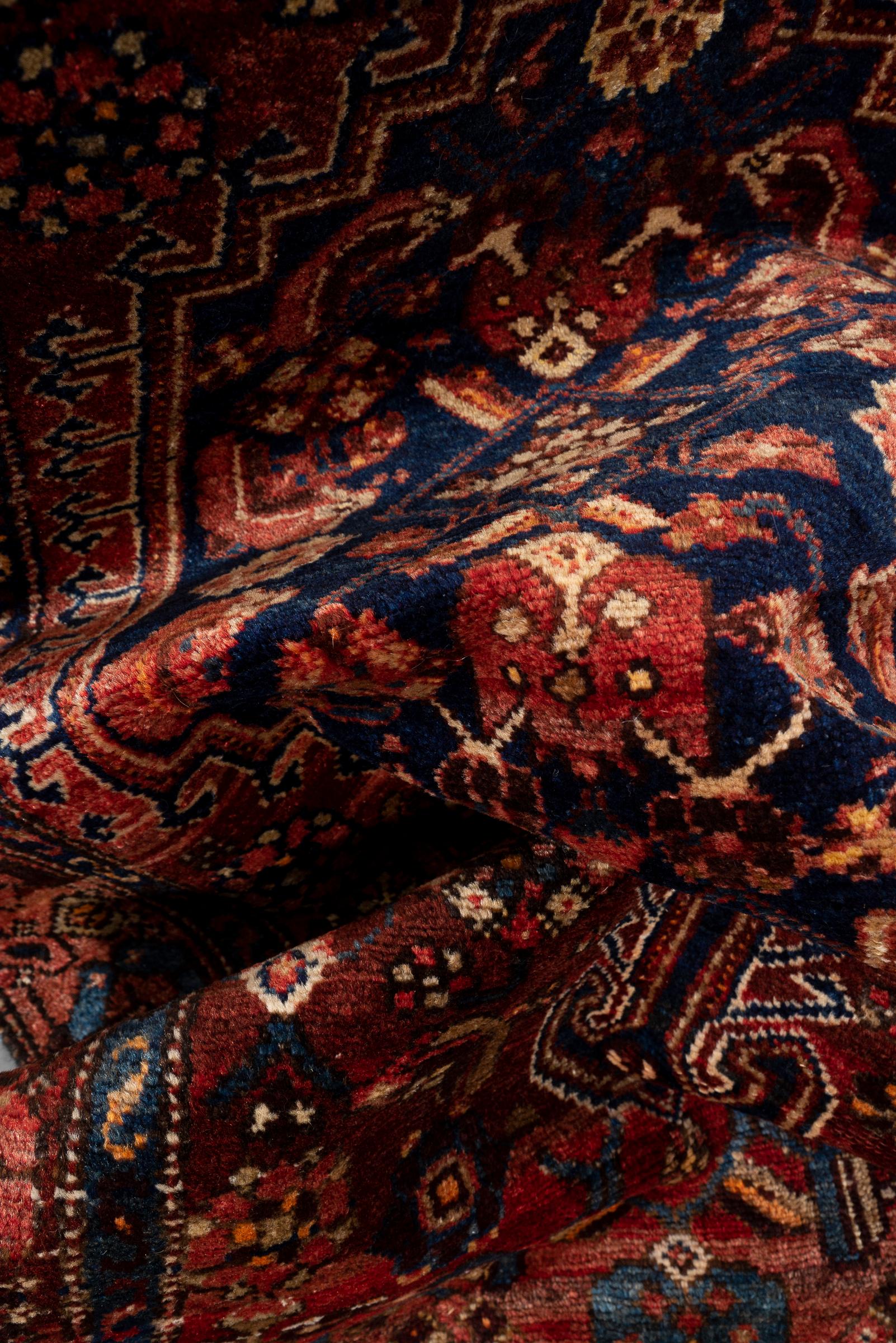 Antique Khamse Zanjan Persian Rug