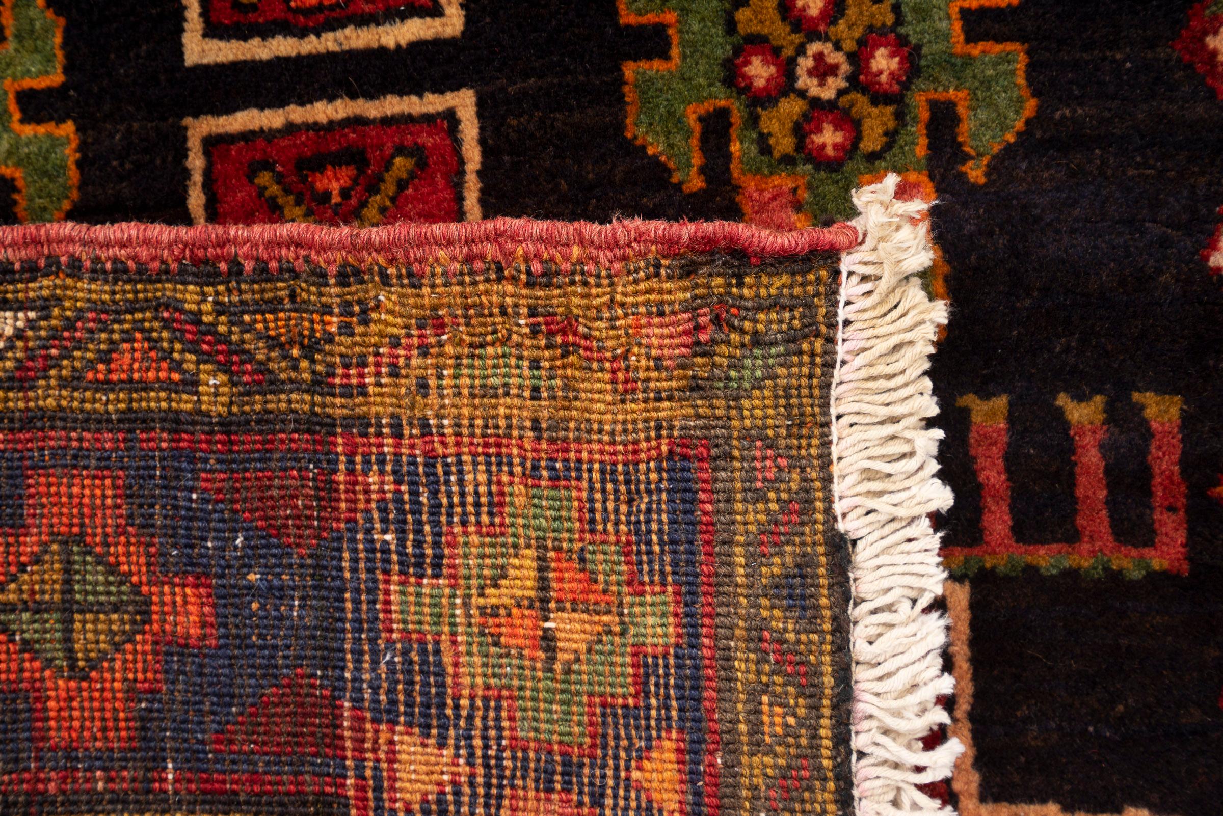 Antique Qara Dagh Caucasian Triple Toranj Persian Rug