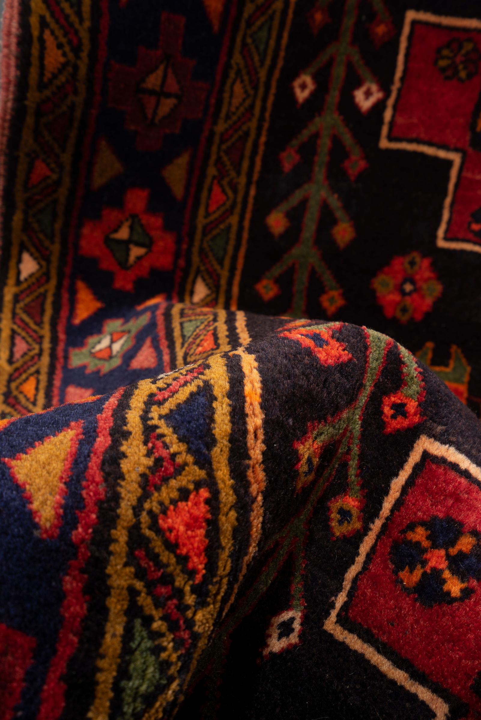 Antique Qara Dagh Caucasian Triple Toranj Persian Rug