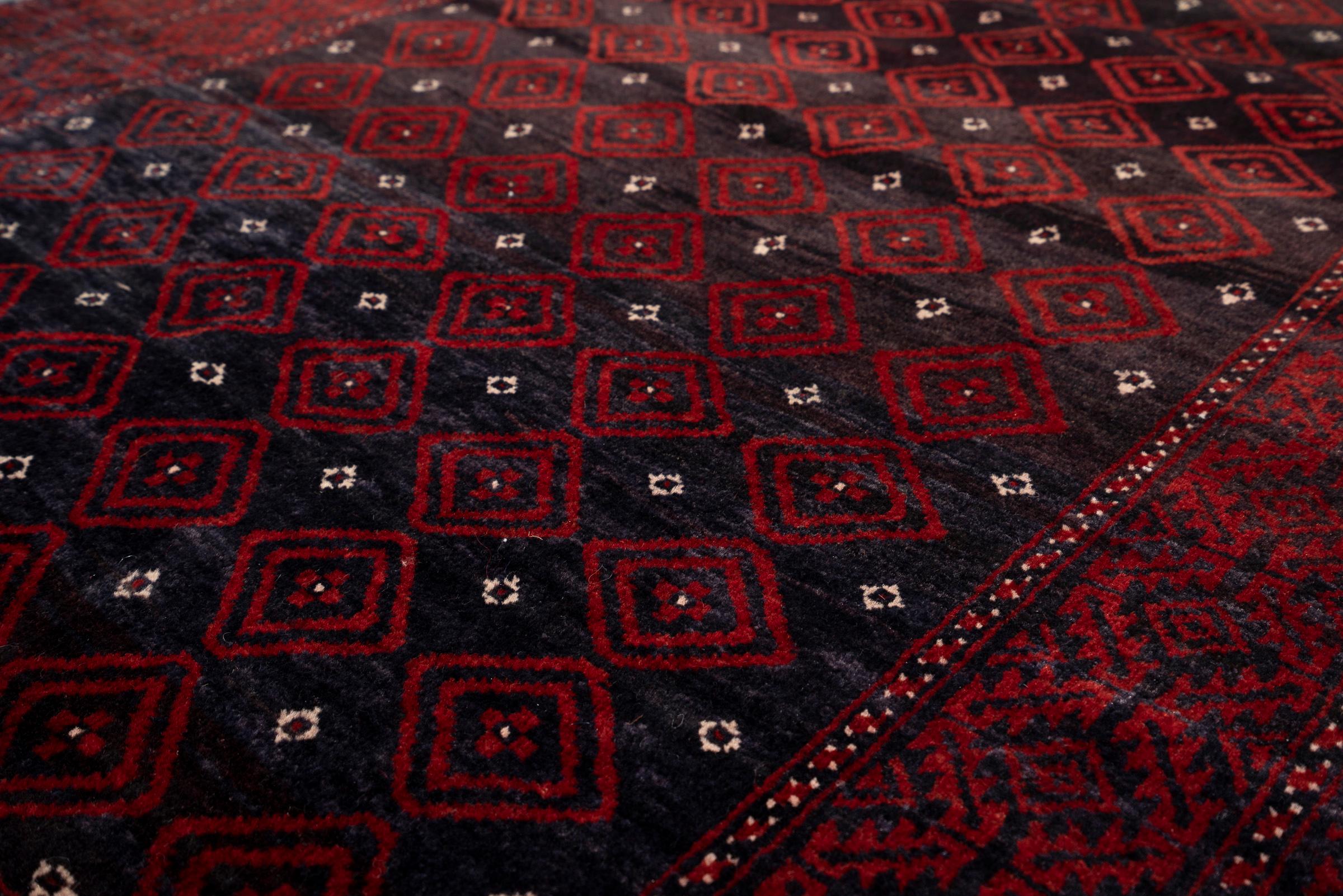 Vintage Baluch All over design Grey Persian Rug