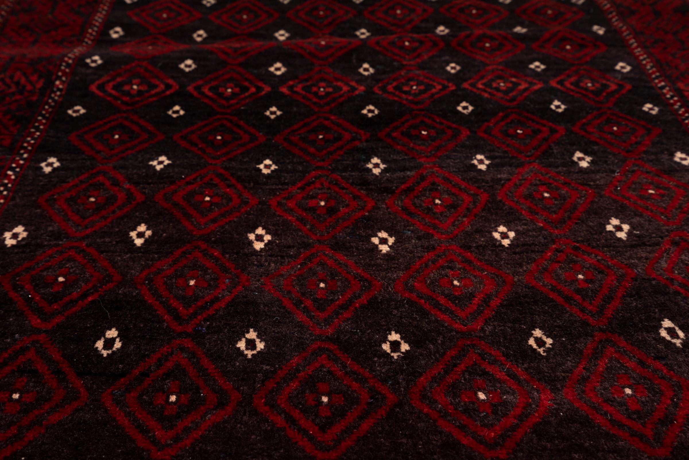 Vintage Baluch All over design Grey Persian Rug