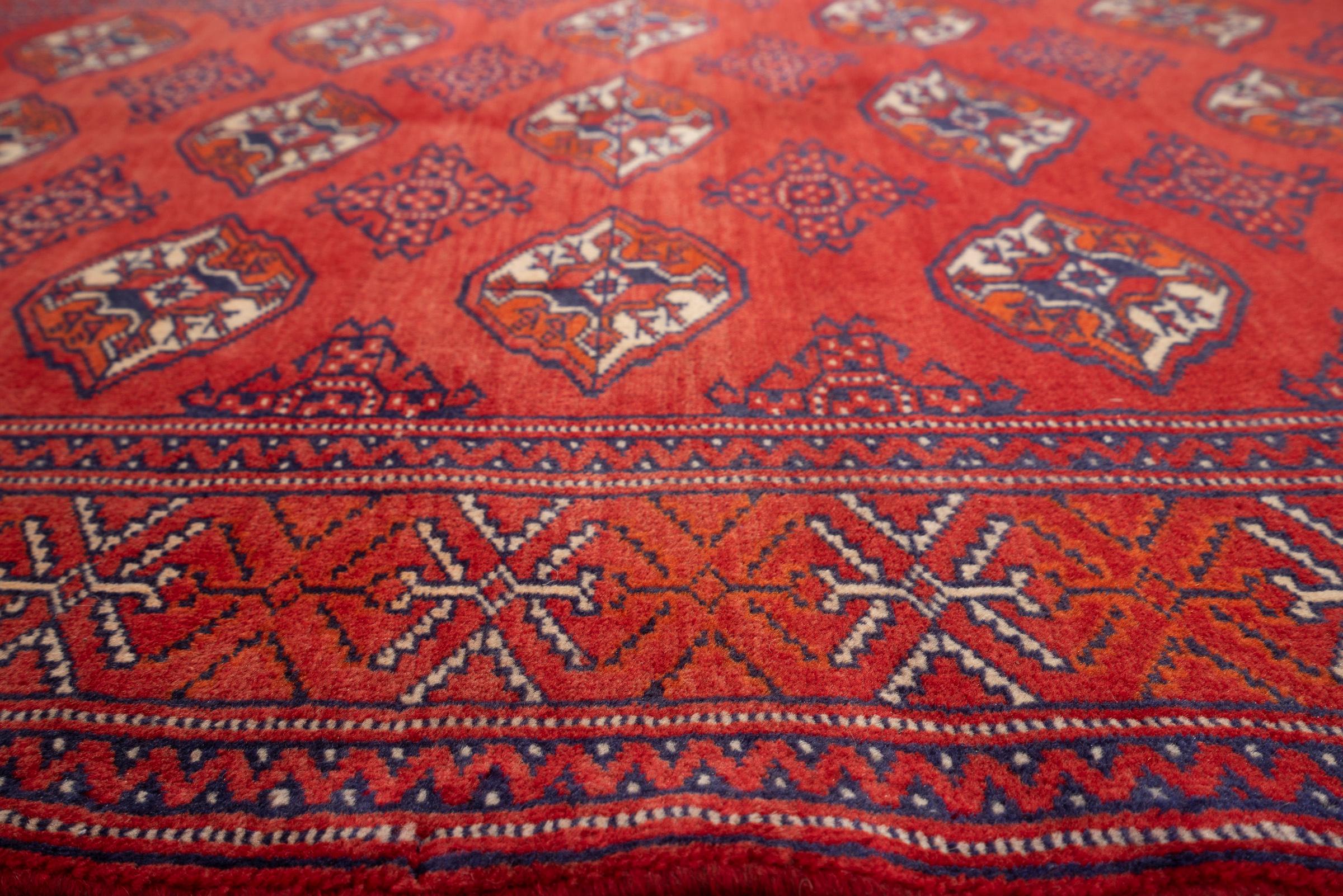 Fine Torkaman Yamut Mari Gool (Elephant feet) Persian Rug
