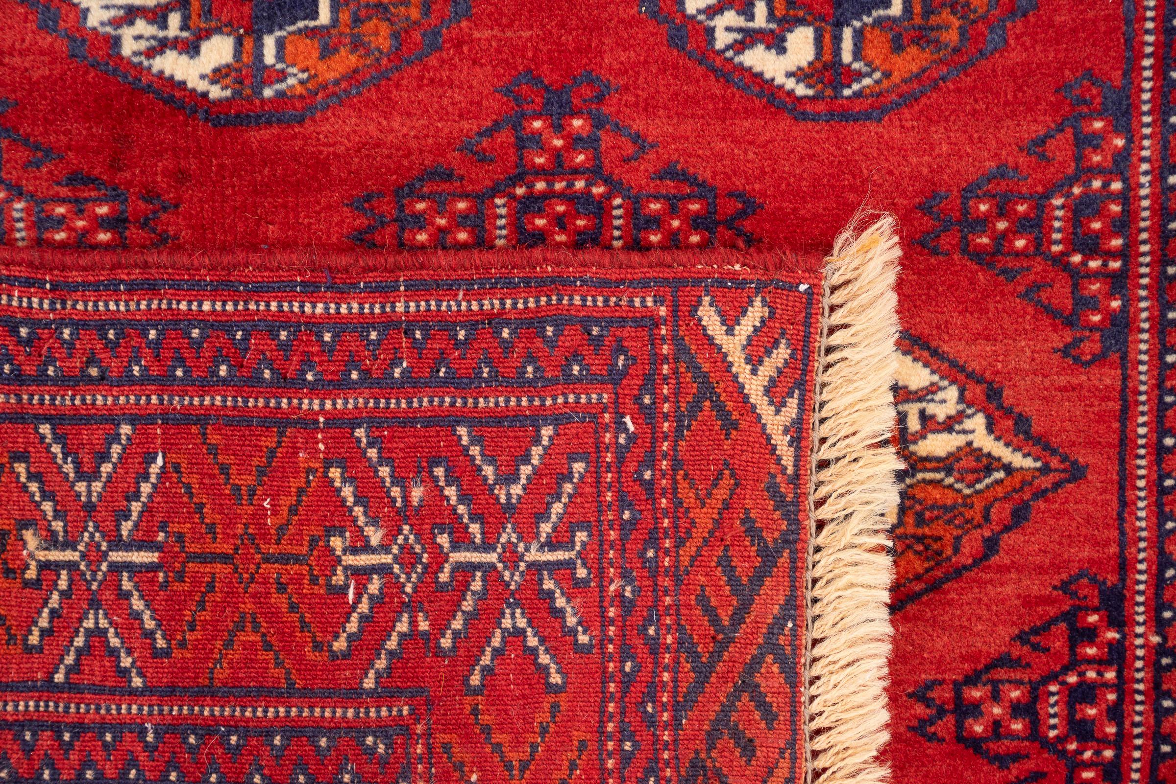 Fine Torkaman Yamut Mari Gool (Elephant feet) Persian Rug