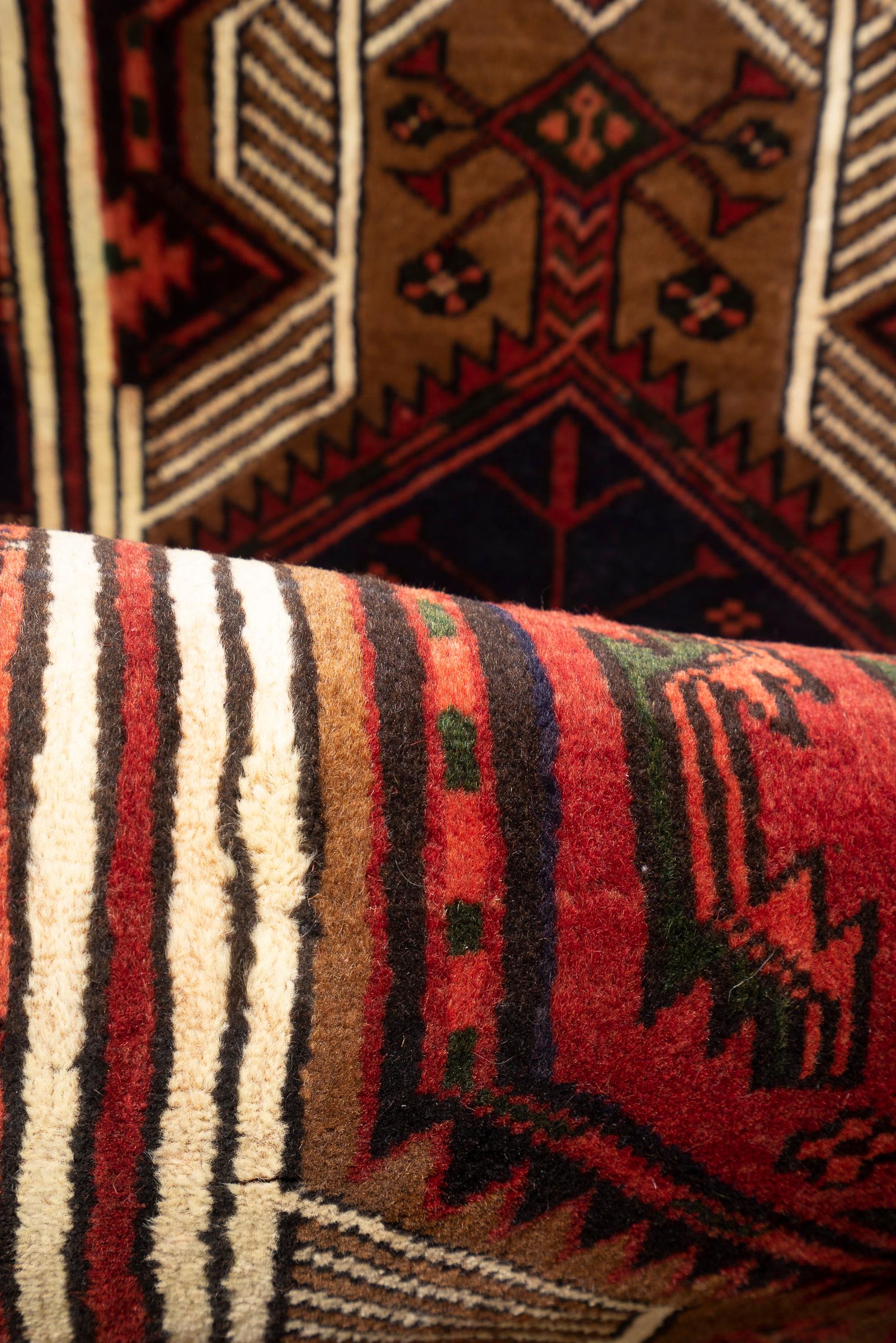 Sarab Qalami Camel Hair Persian Runner Rug