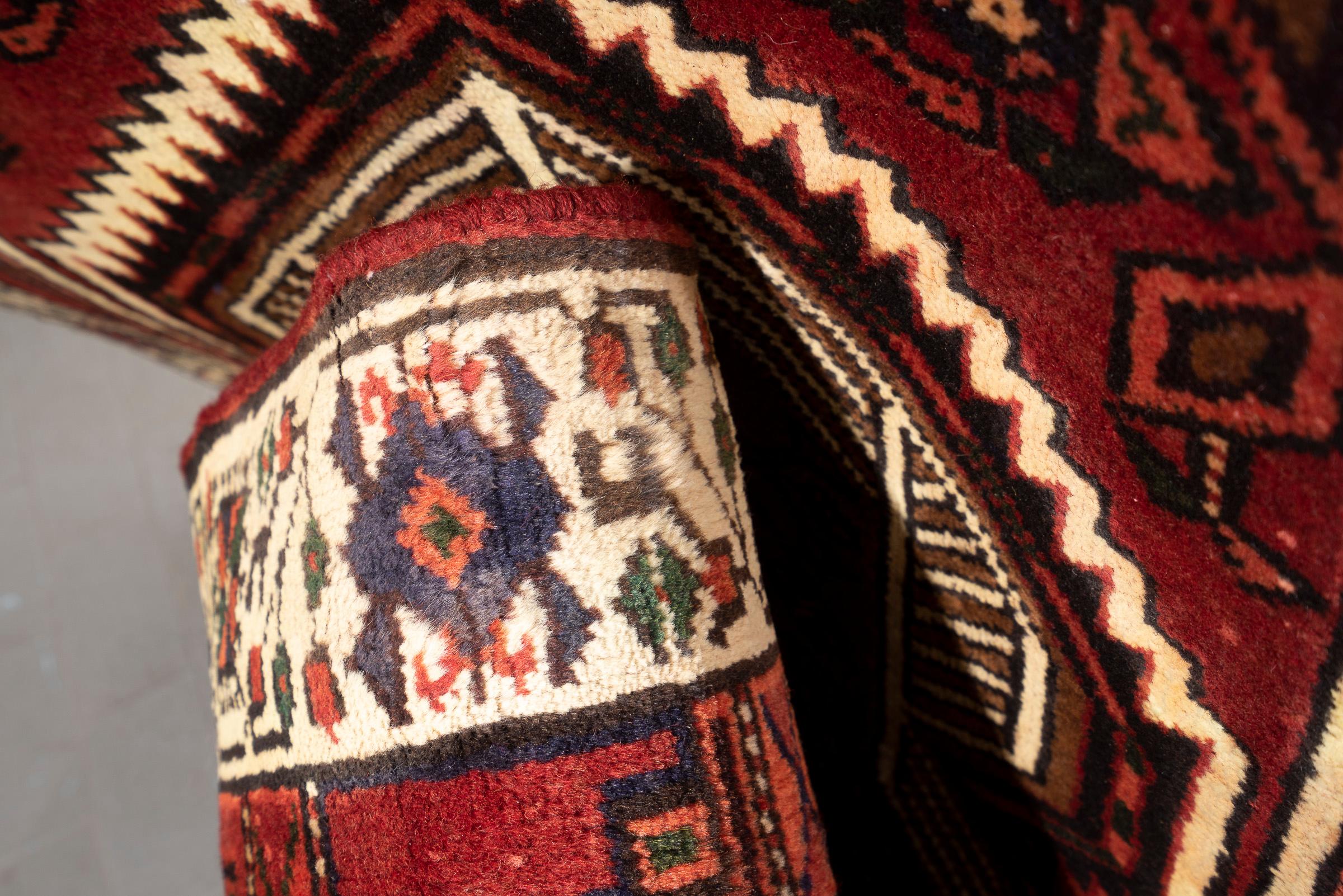 Sarab Qalami Camel Hair Persian Runner Rug