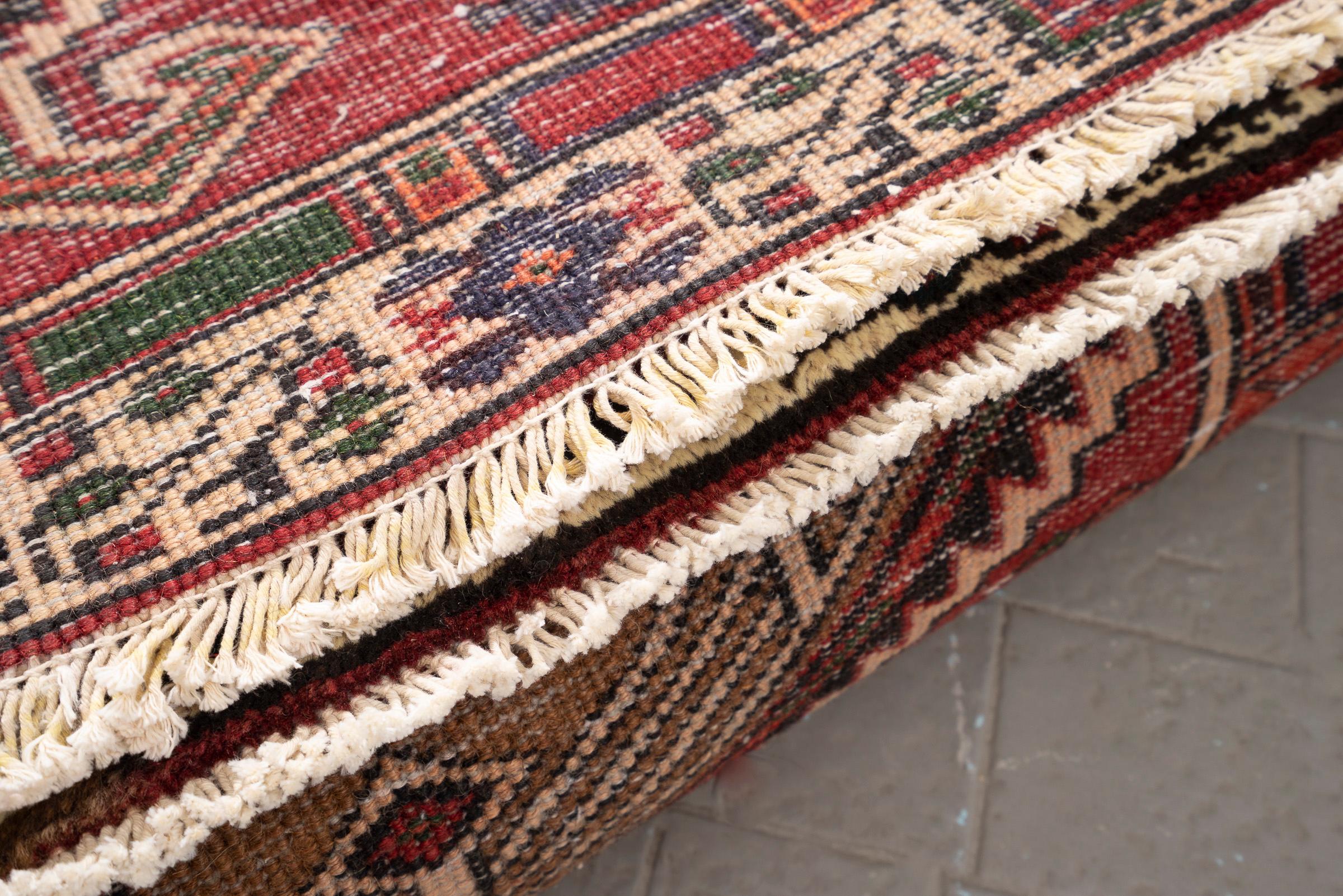 Sarab Qalami Camel Hair Persian Runner Rug