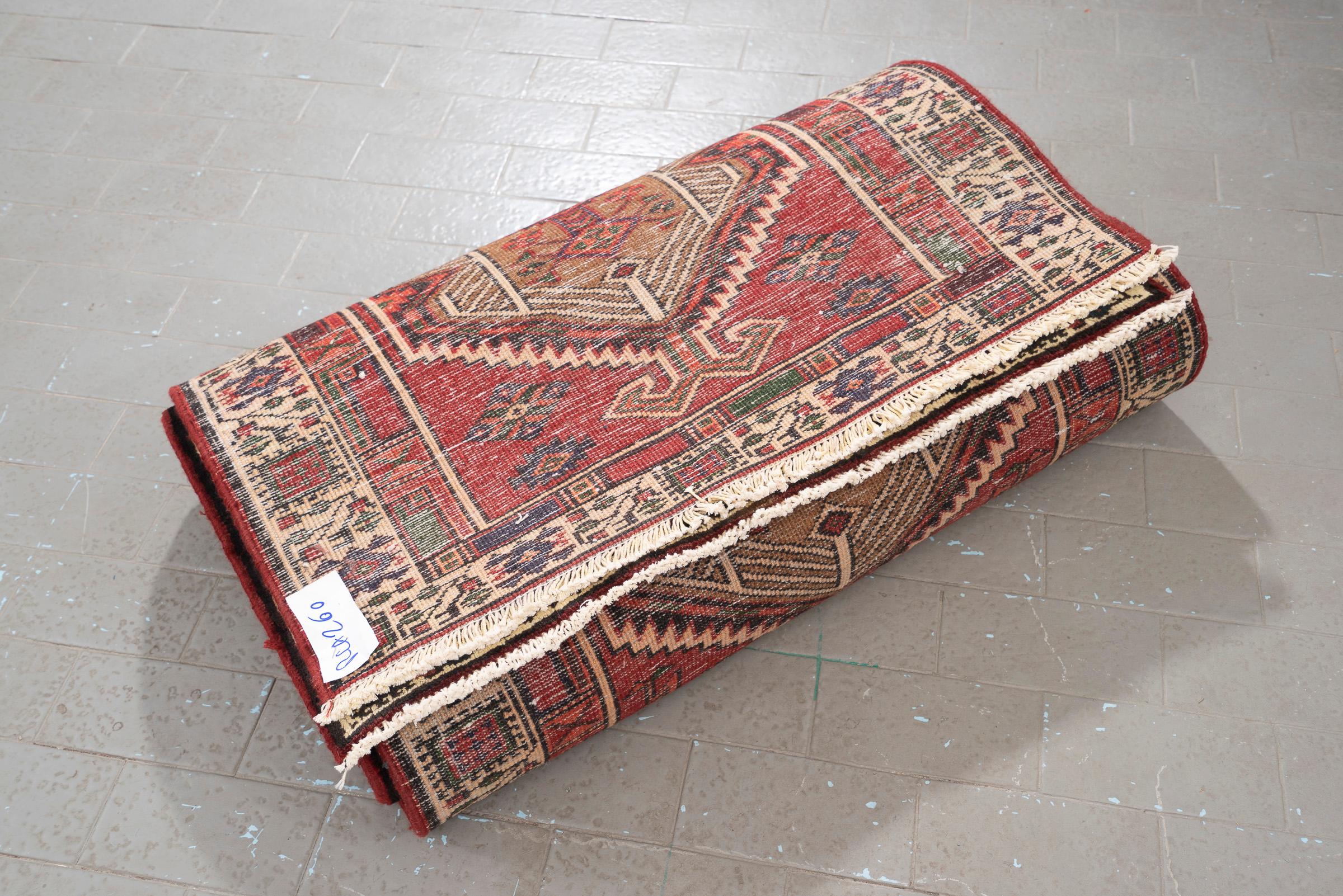 Sarab Qalami Camel Hair Persian Runner Rug