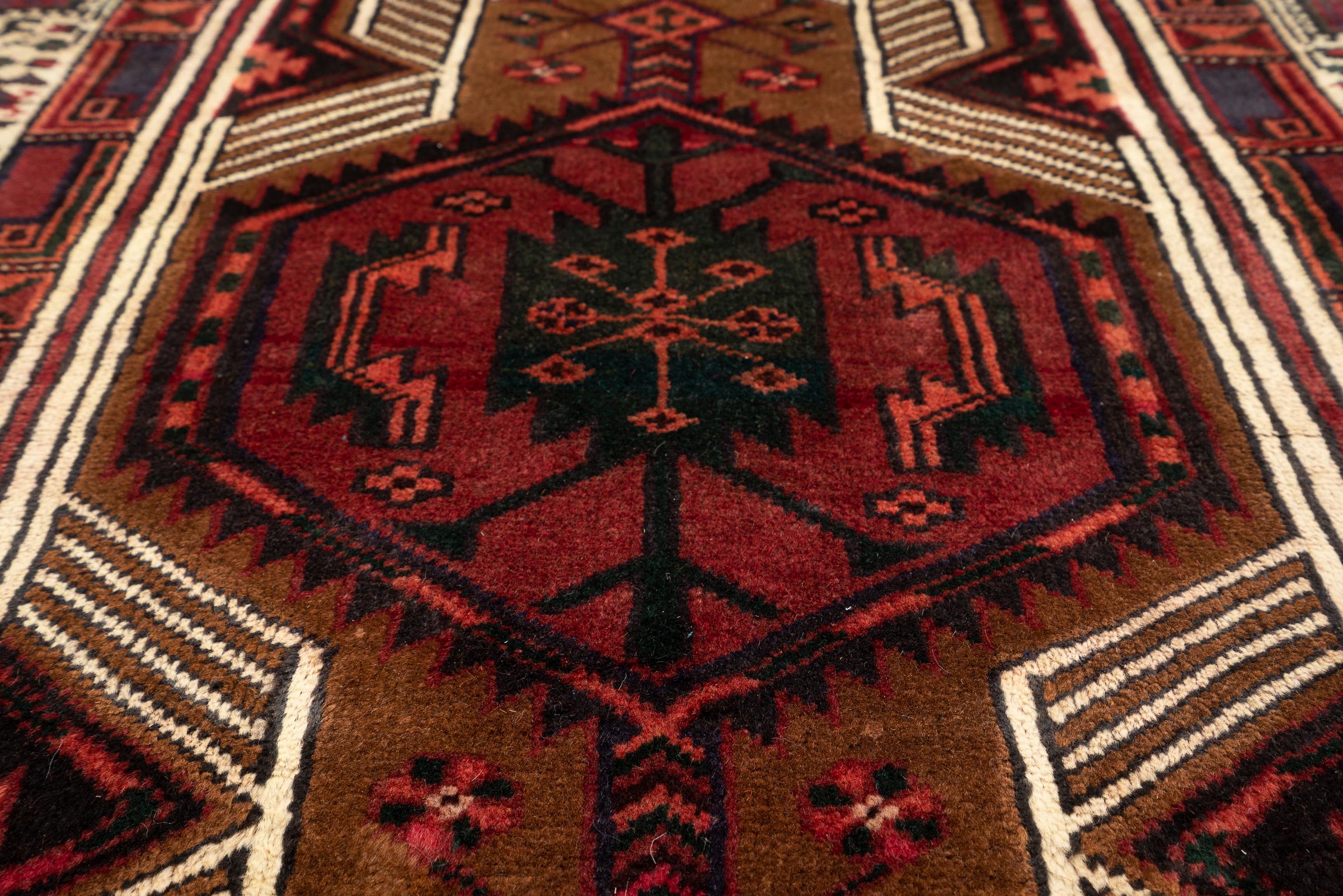 Sarab Qalami Camel Hair Persian Runner Rug