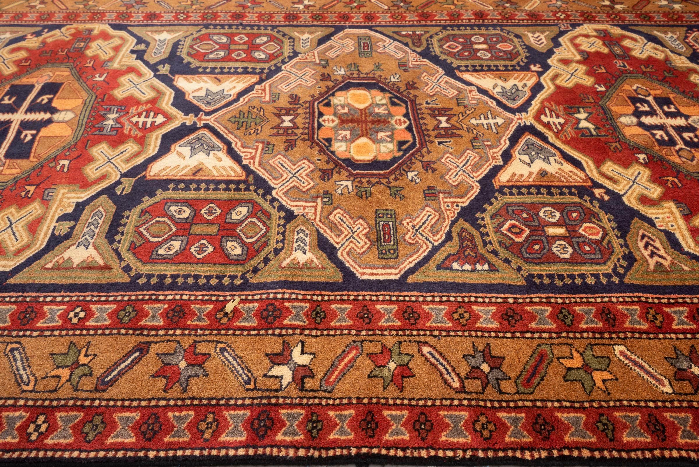 Vintage Ardabil Triple toranj Persian Rug
