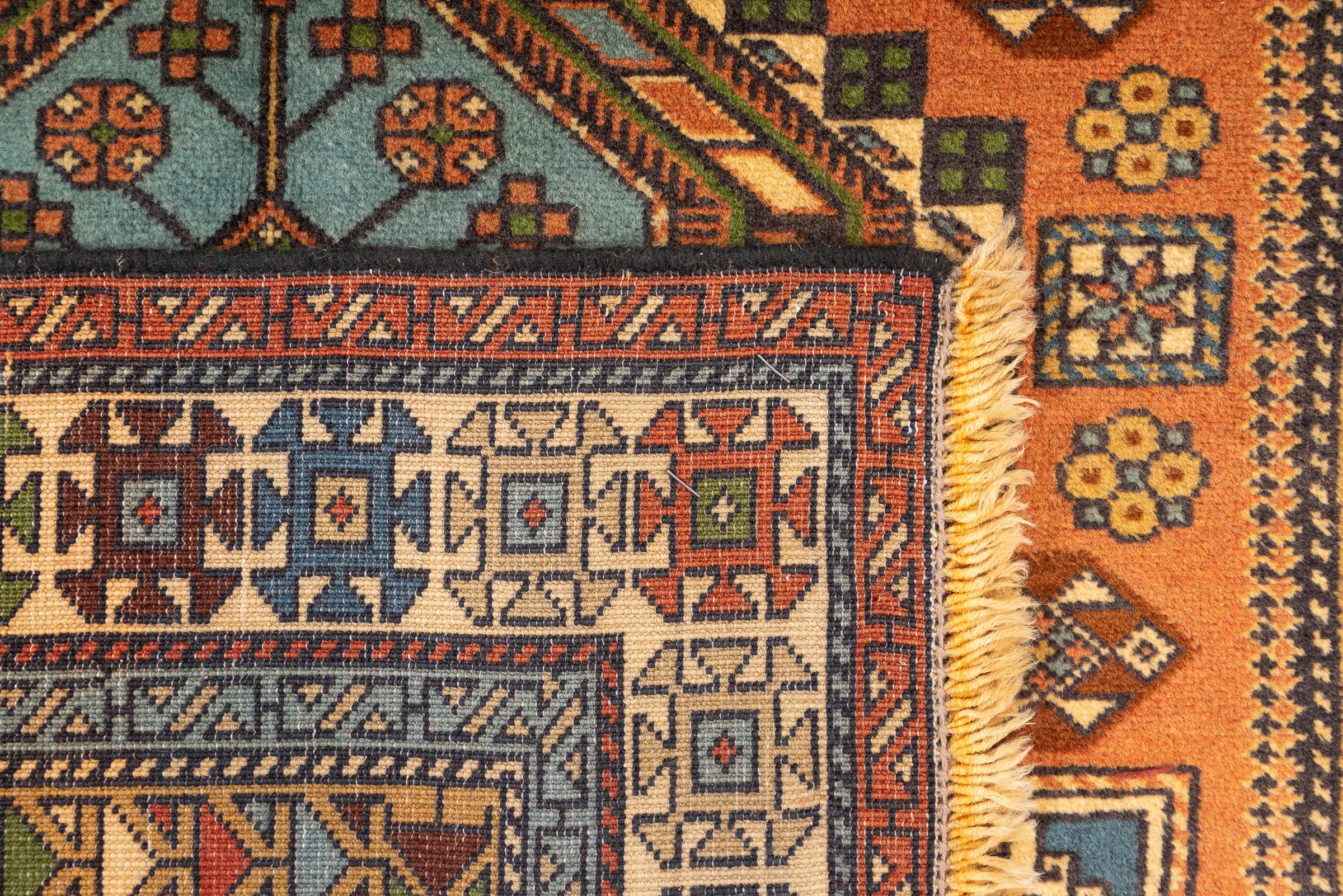 Vintage Ardabil Triple Toranj Persian Rug