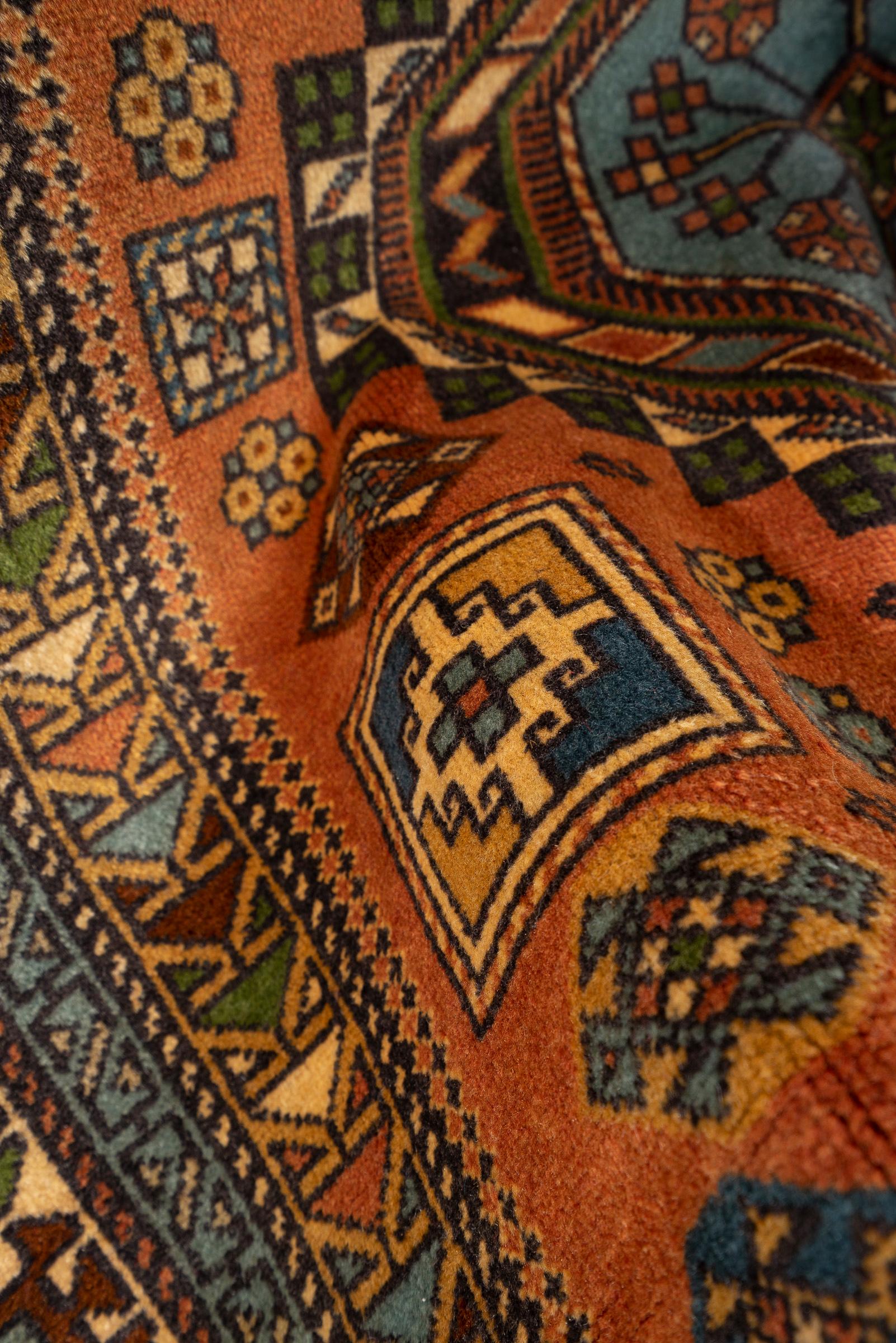 Vintage Ardabil Triple Toranj Persian Rug