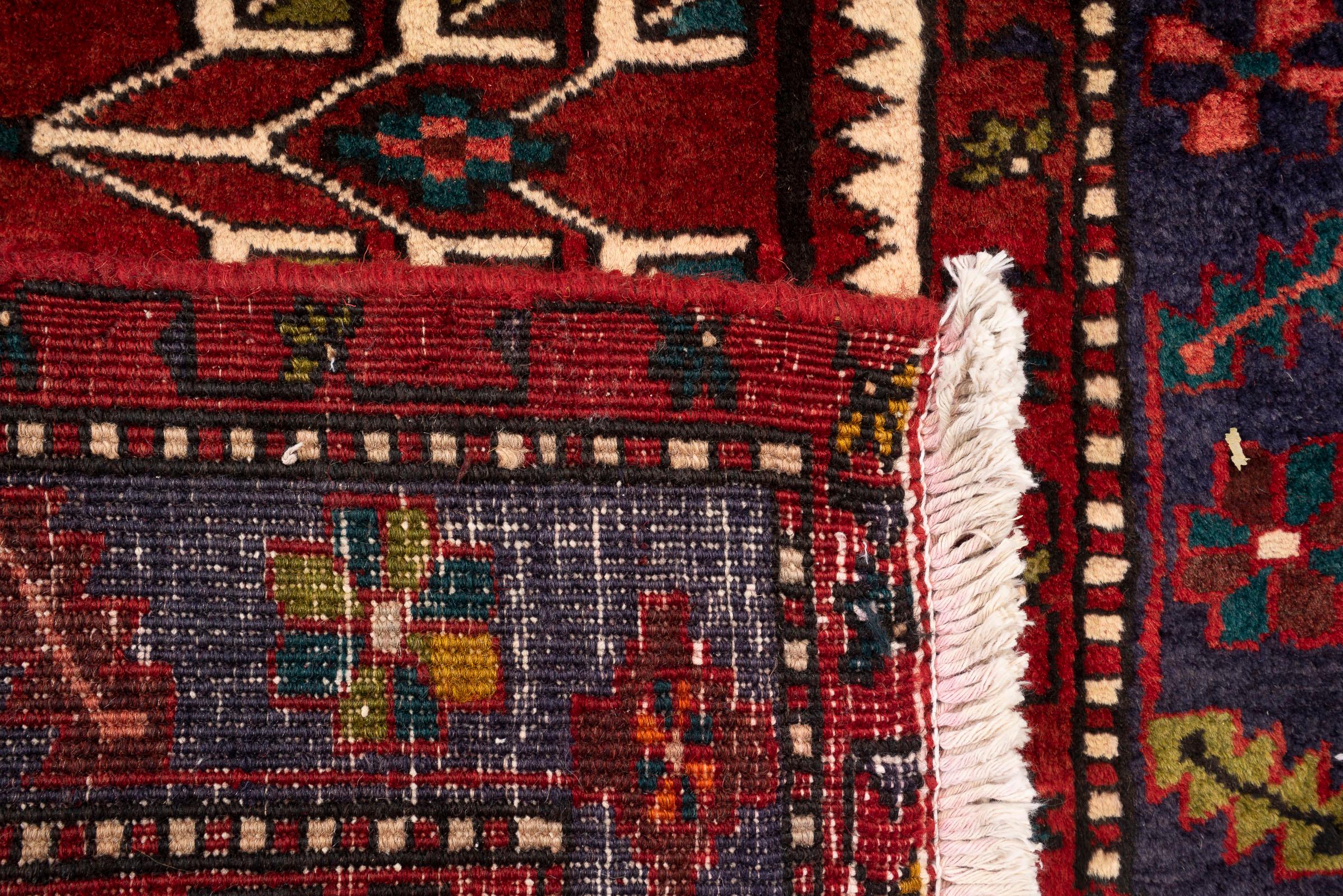 Heriz Goravan Three Toranj Persian Runner Rug