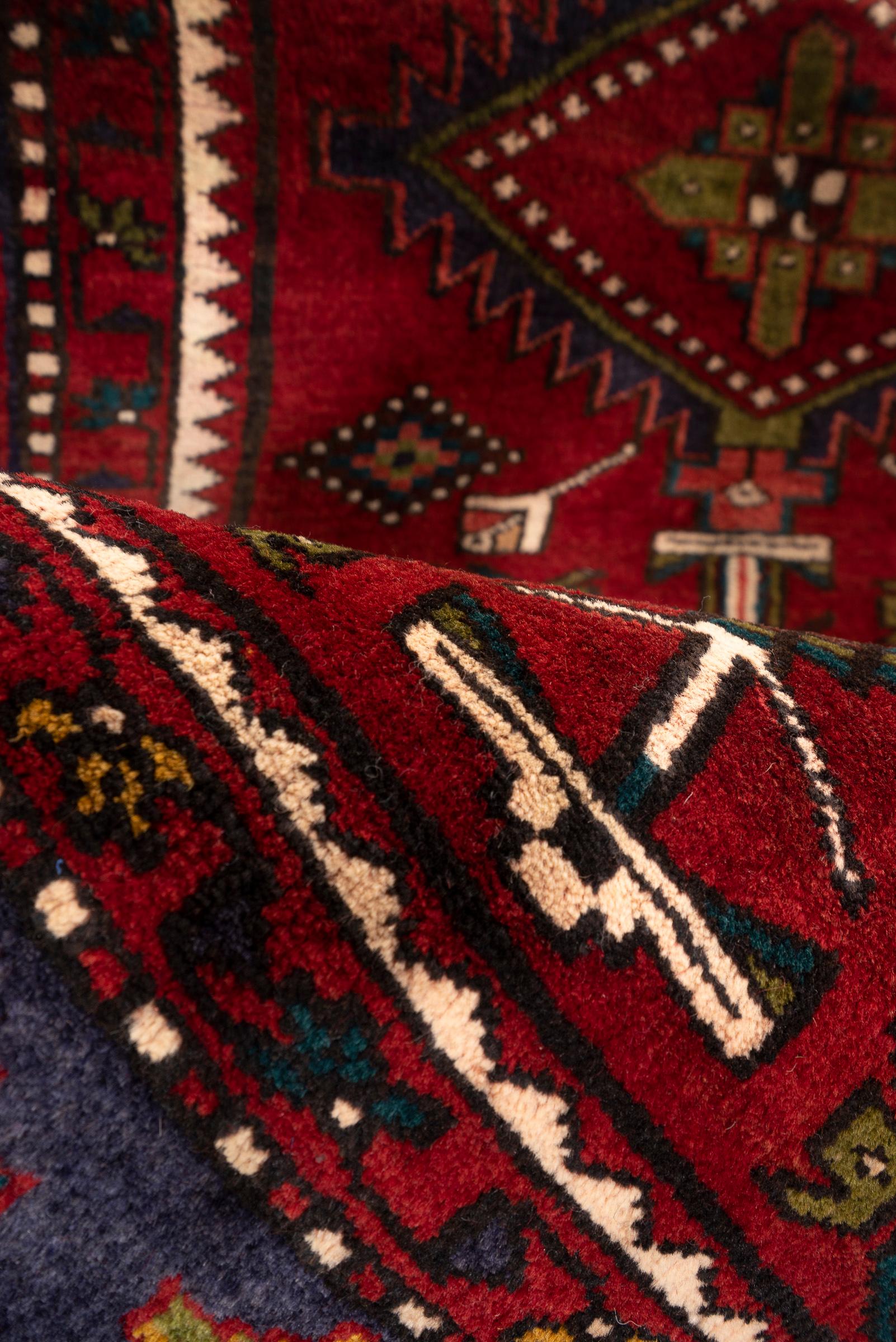 Heriz Goravan Three Toranj Persian Runner Rug
