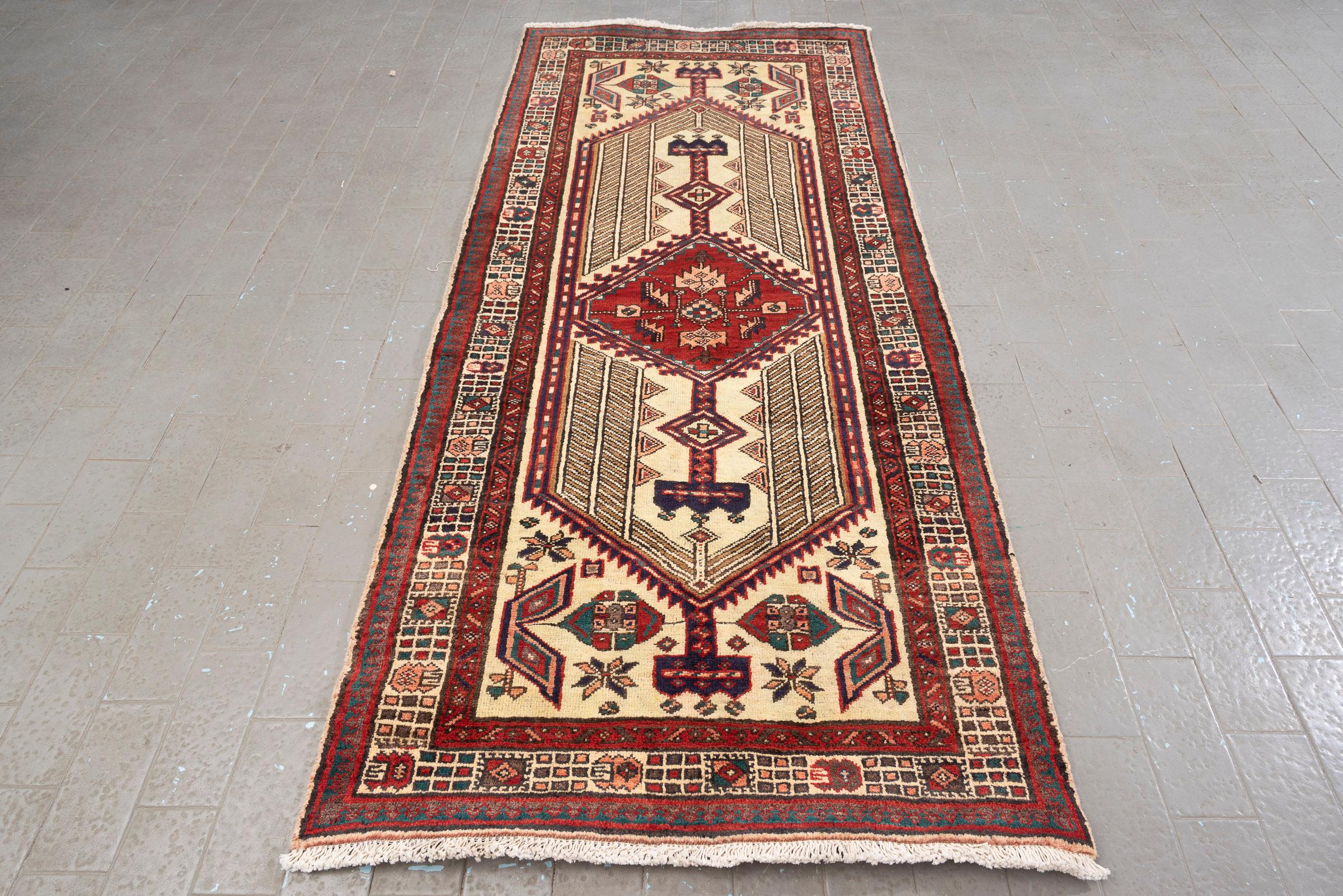 Sarab Qalami Persian Runner Rug