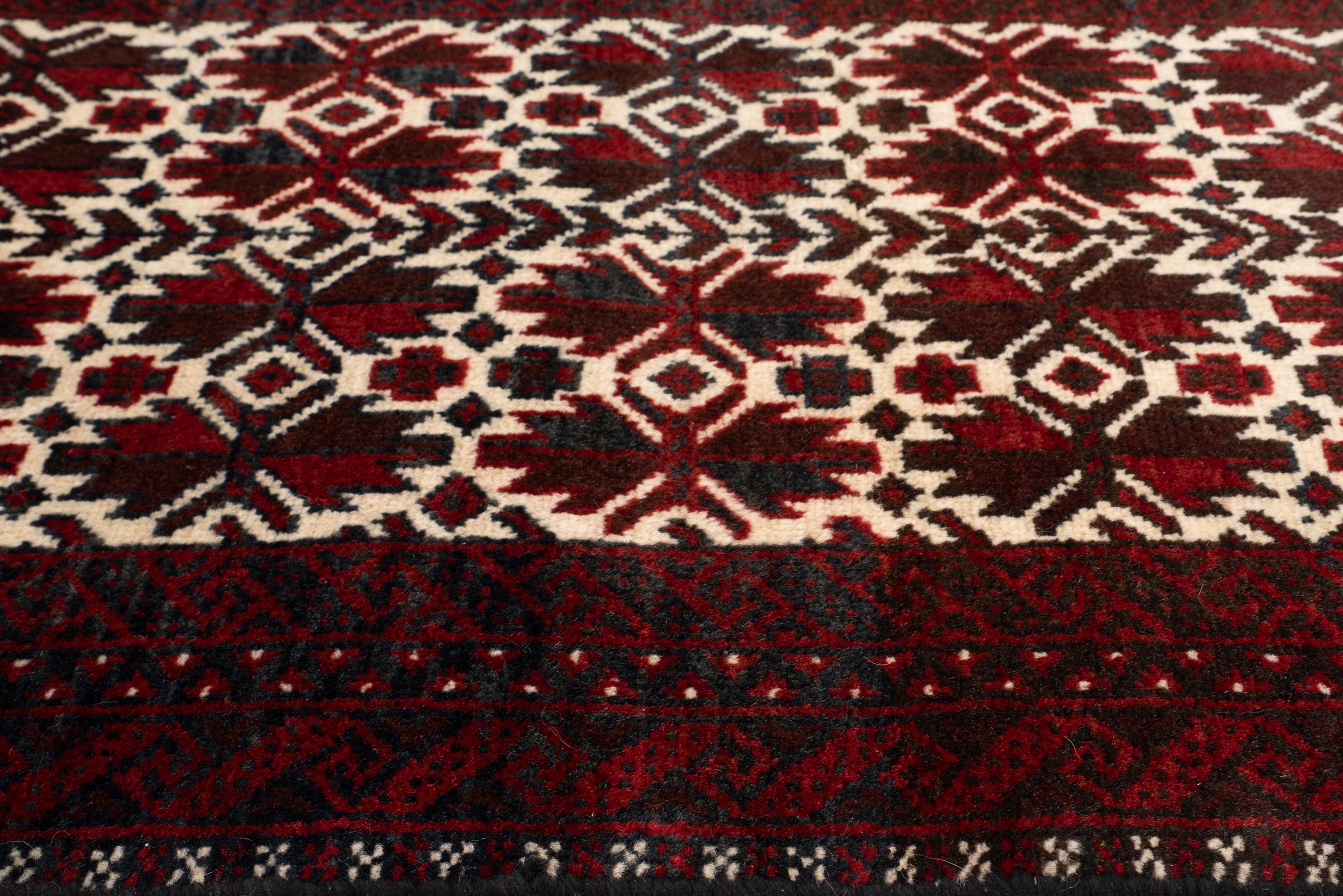 Vintage Baluch All Over Persian Runner Rug