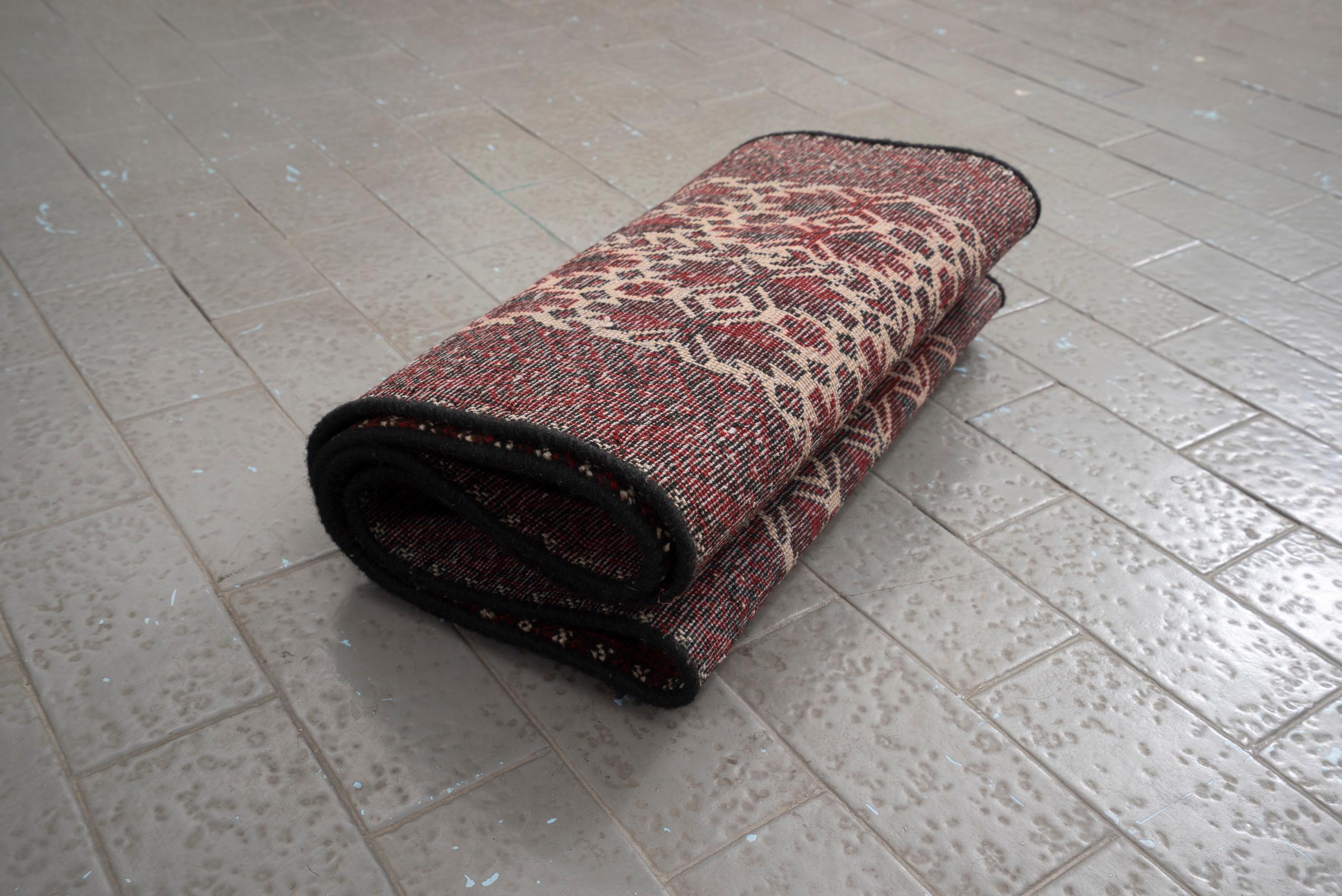 Vintage Baluch All Over Persian Runner Rug