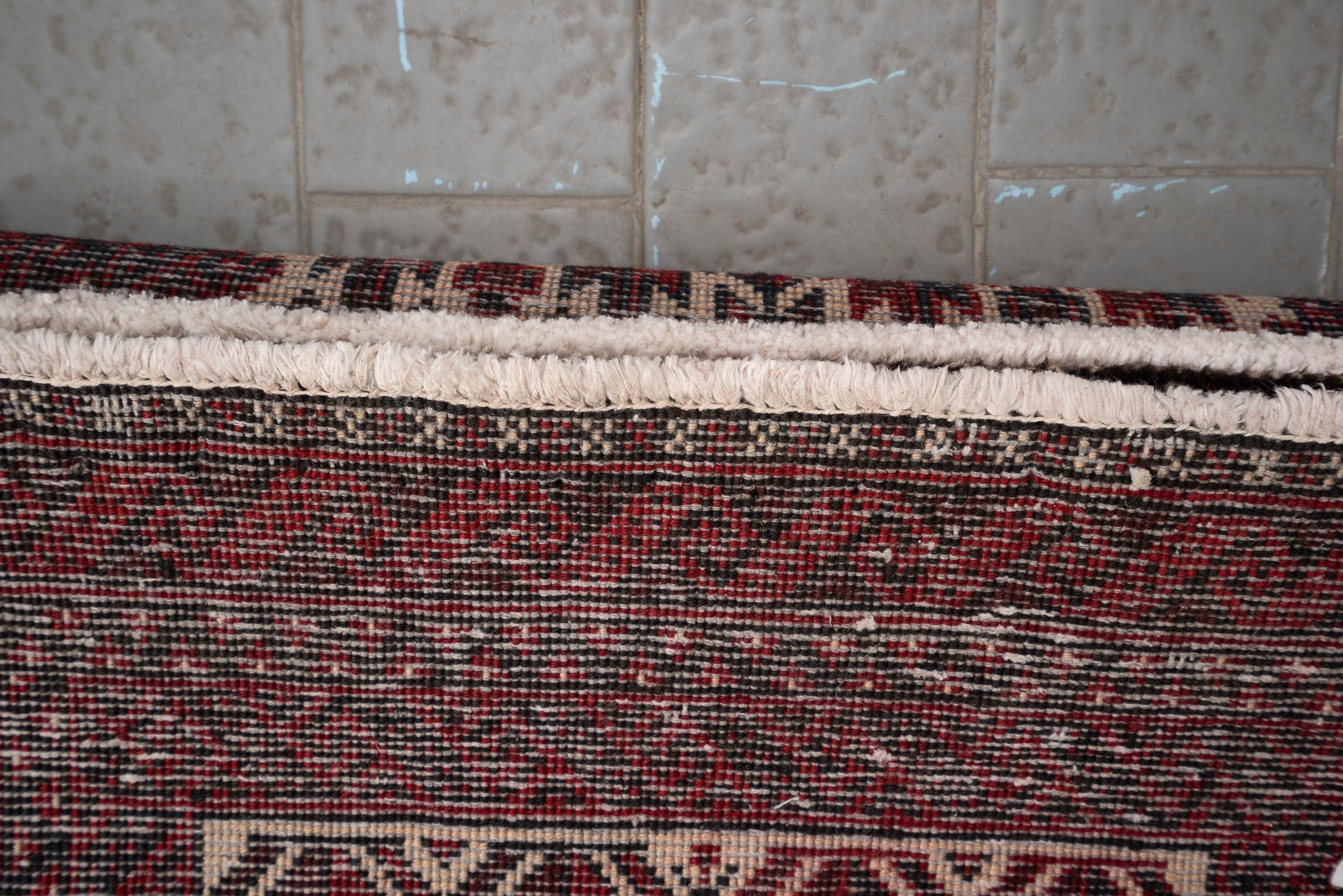 Vintage Baluch All Over Persian Runner Rug