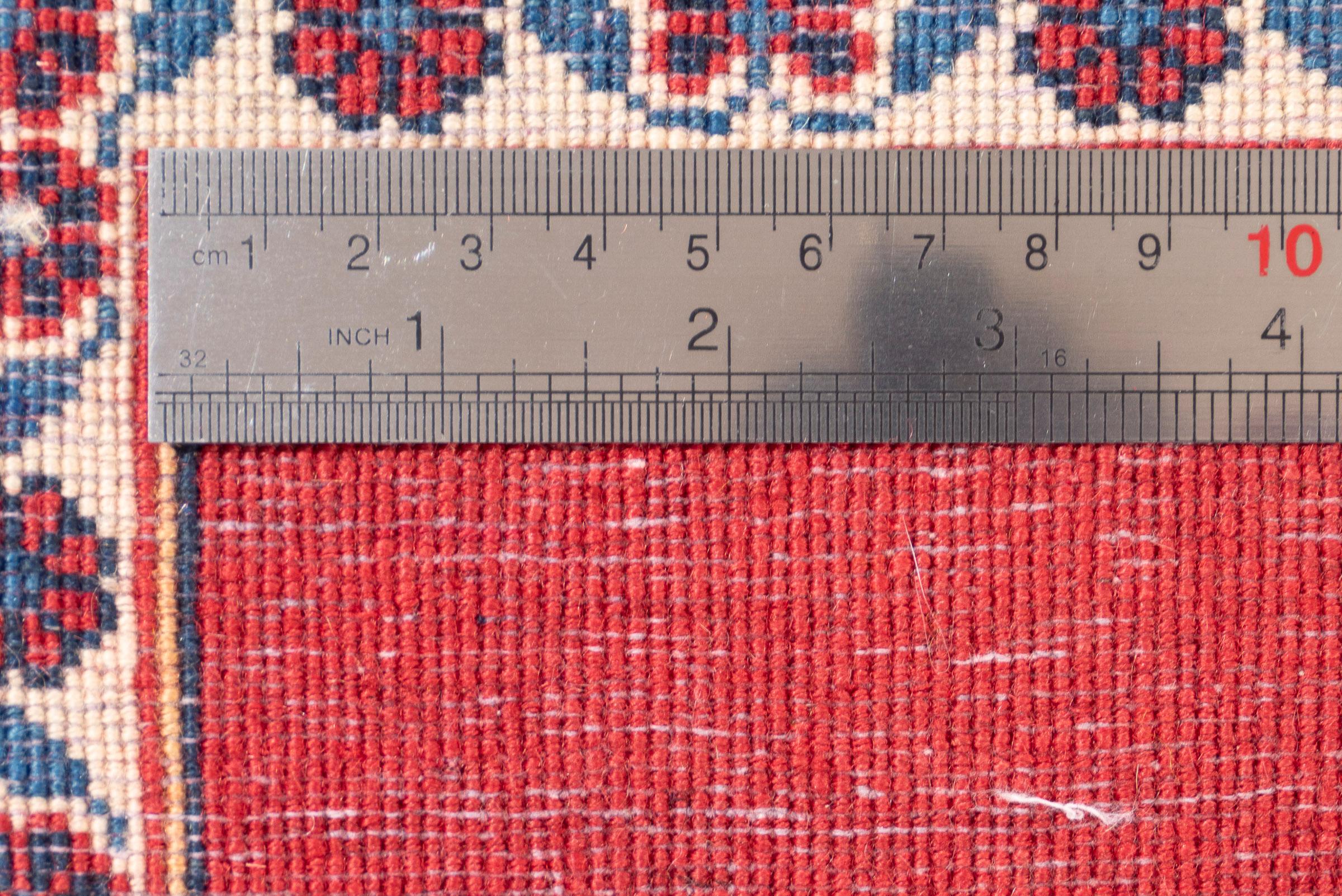 Fine Kashan Minimal Red Persian Runner Rug