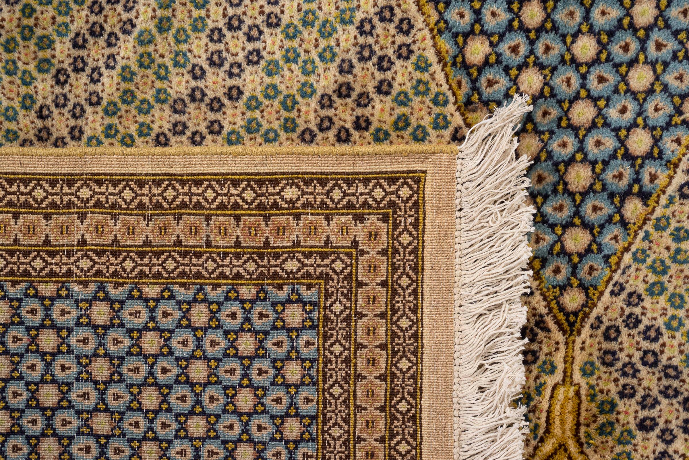 Fine Lavar Kerman Khatam Persian Rug, Mid 20th Century