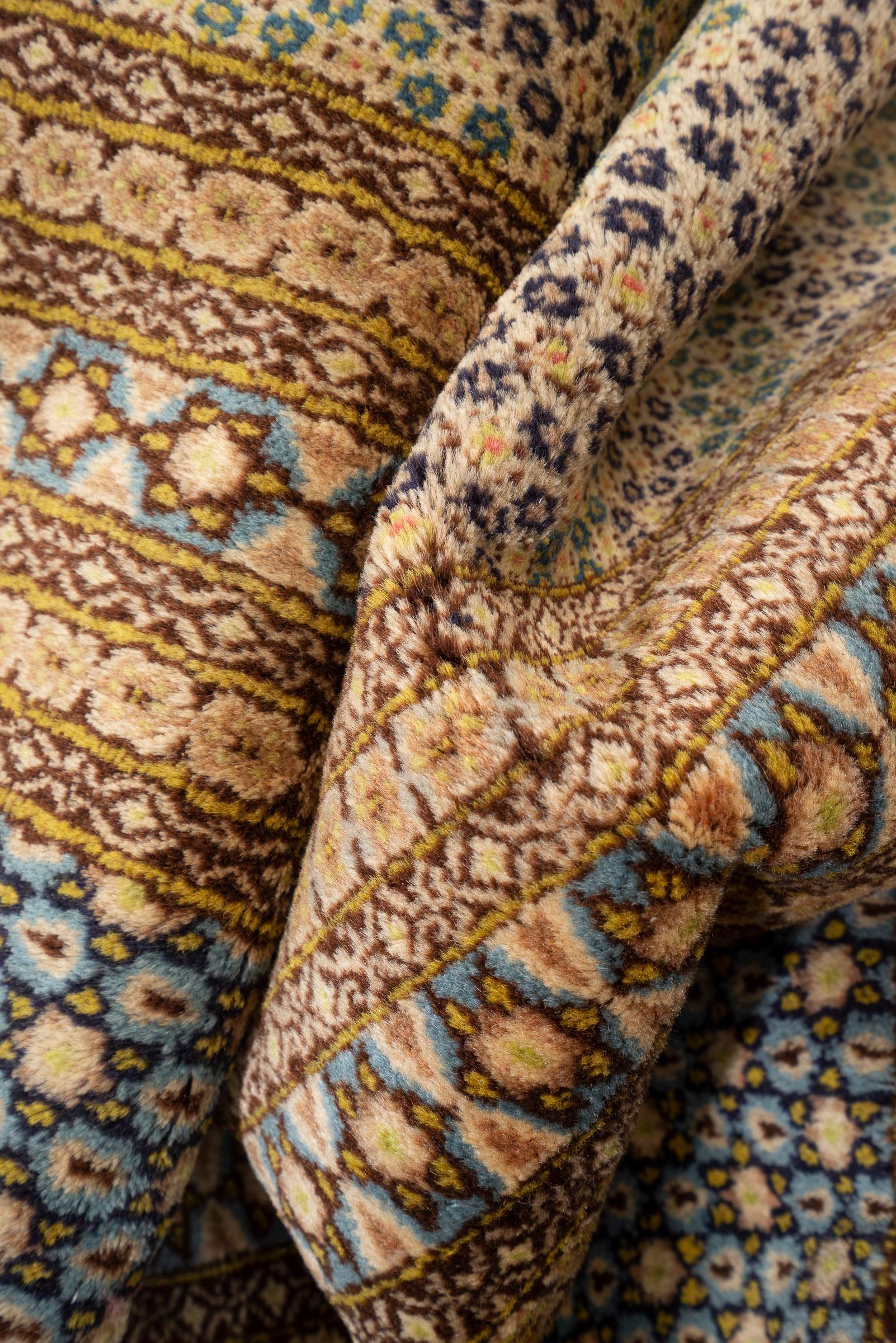 Fine Lavar Kerman Khatam Persian Rug, Mid 20th Century