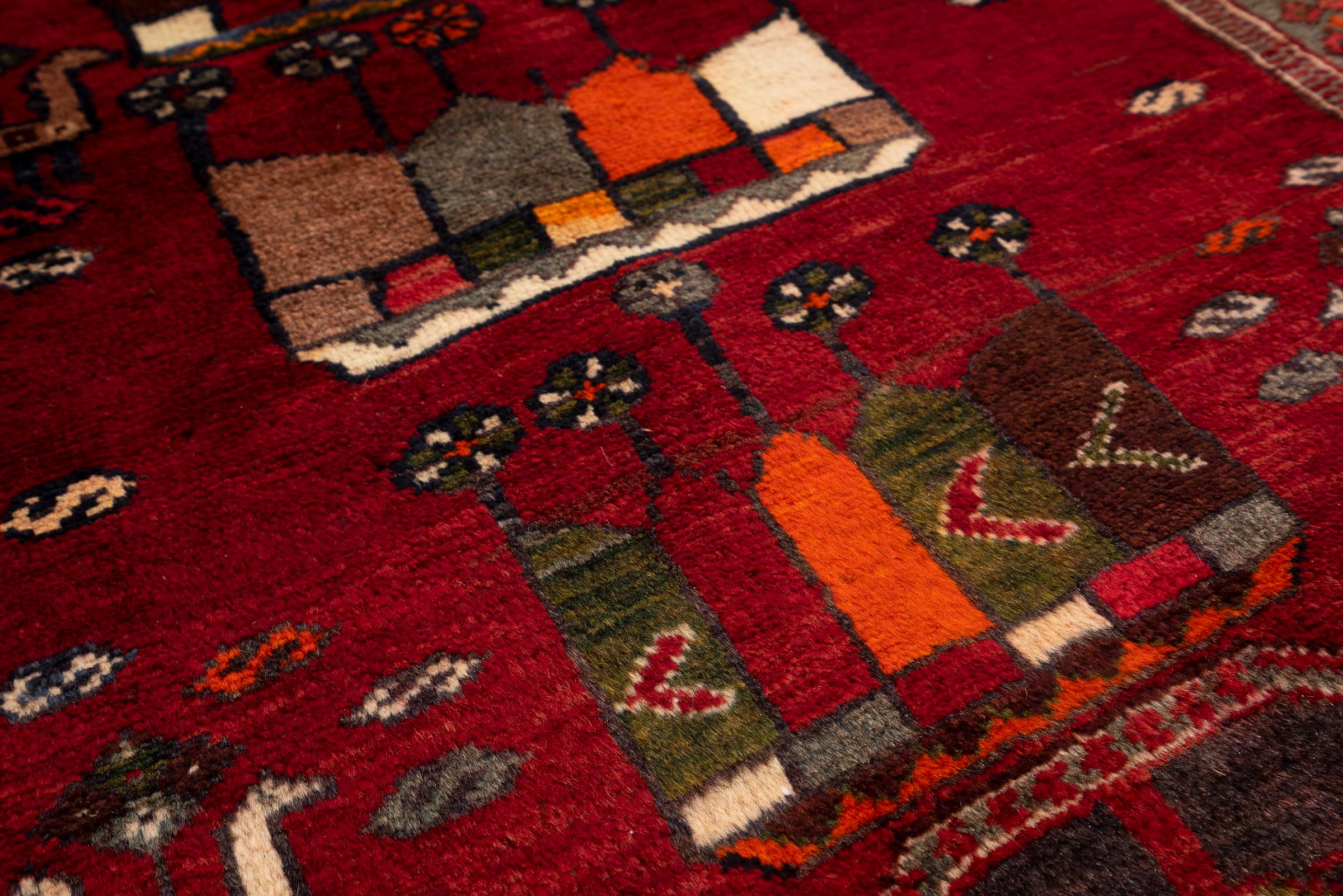 Miane Crowns Persian Runner Rug